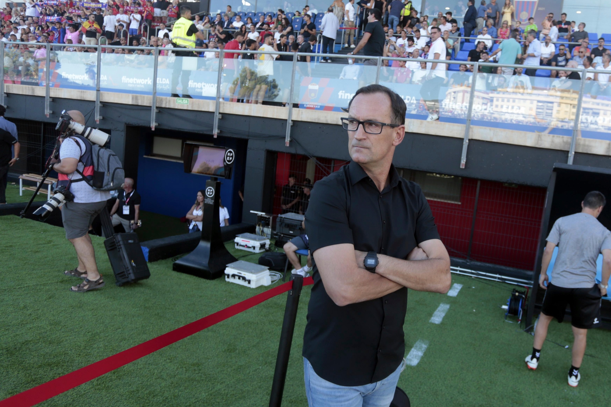 Joseba Etxeberria, en su etapa como entrenador del Eibar. LALIGA