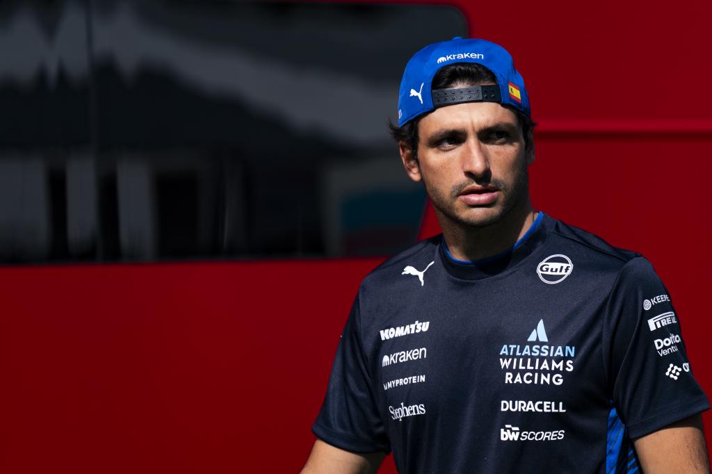 Sainz, antes de la carrera.