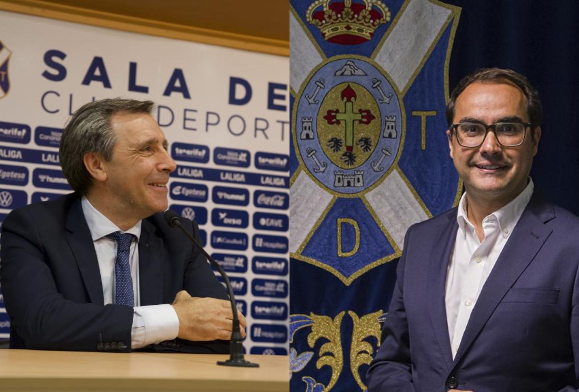 Miñambres y Díaz, los dos 'presidentes' del Tenerife
