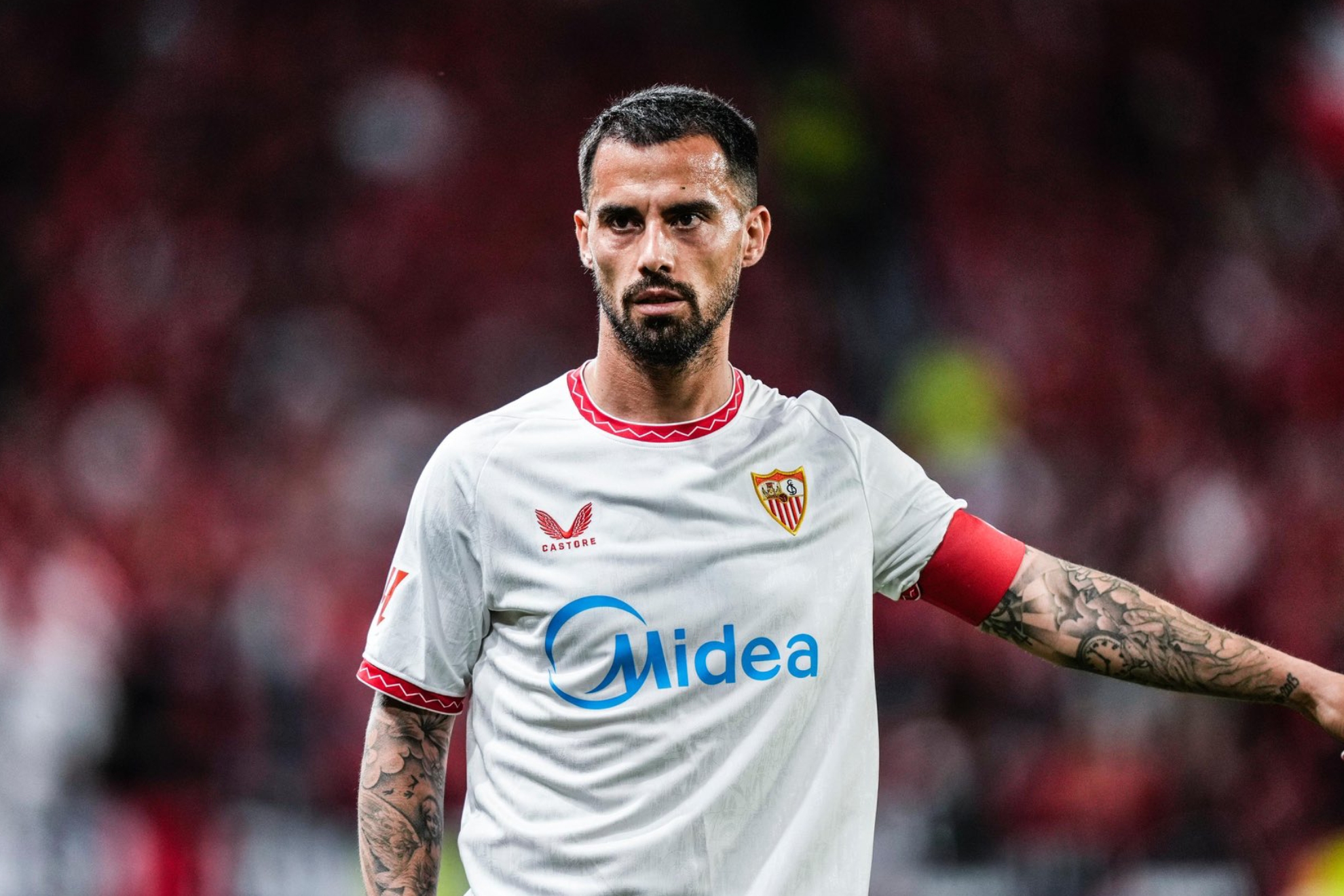 Suso, en un partido con el Sevilla