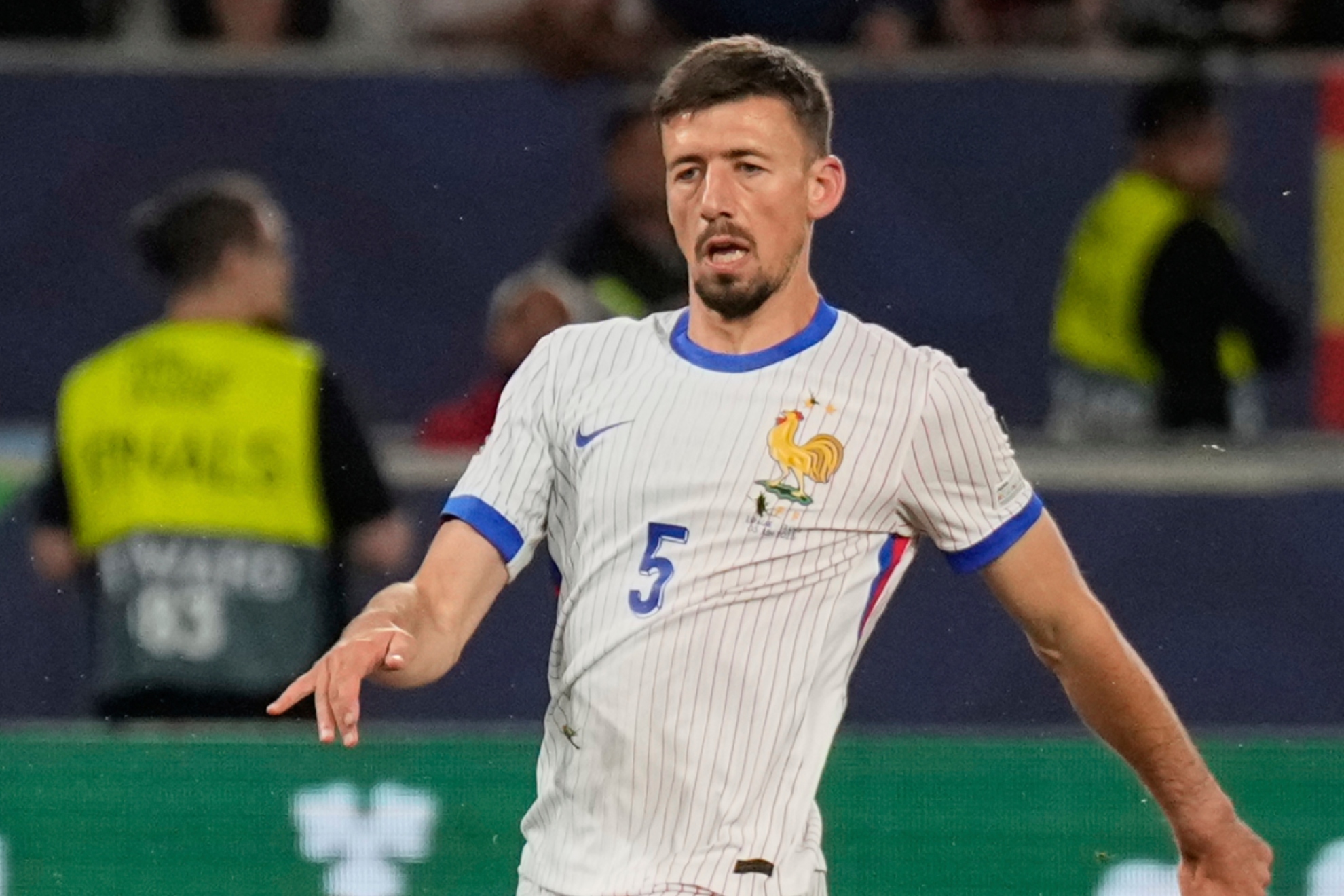 Lenglet, en el partido frente a España del pasado jueves.