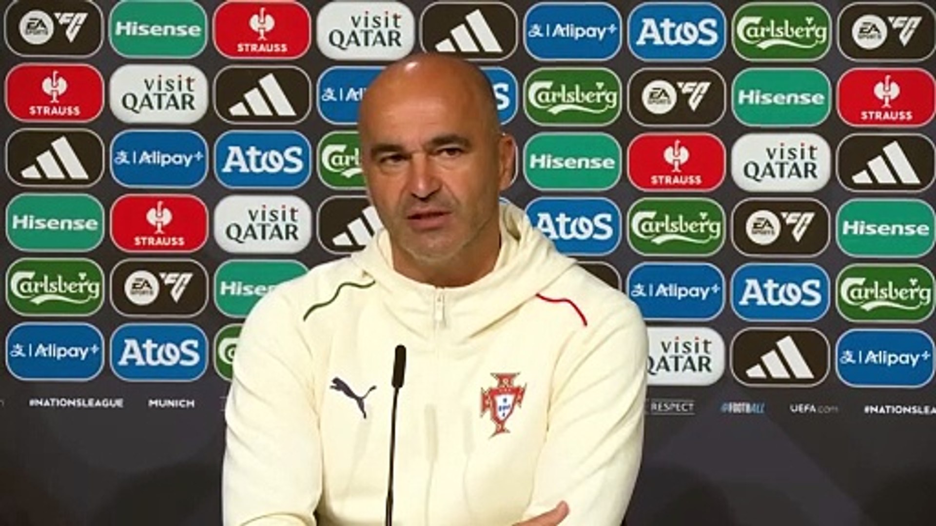 El seleccionador portugués analizó la previa del partido contra España