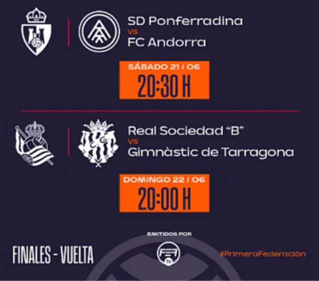 Las finales de los playoffs de ascenso ya tienen horarios y calendario