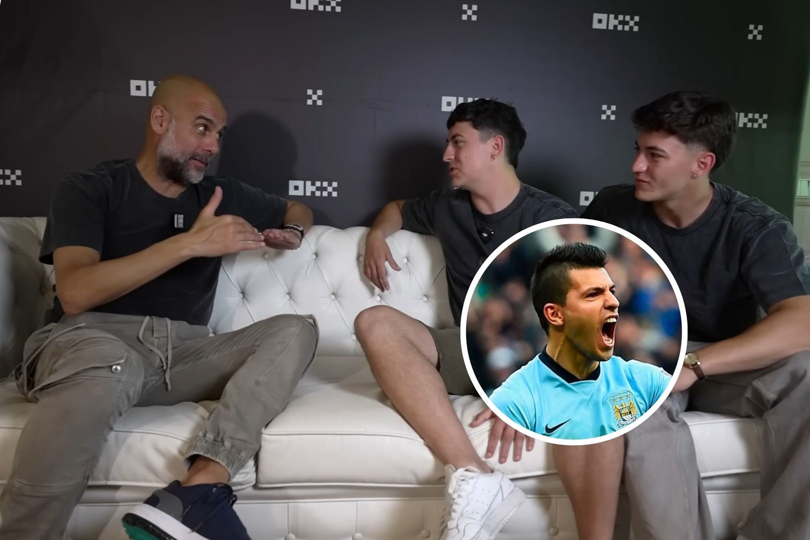 Guardiola explica su anécdota más divertida con el Kun Agüero