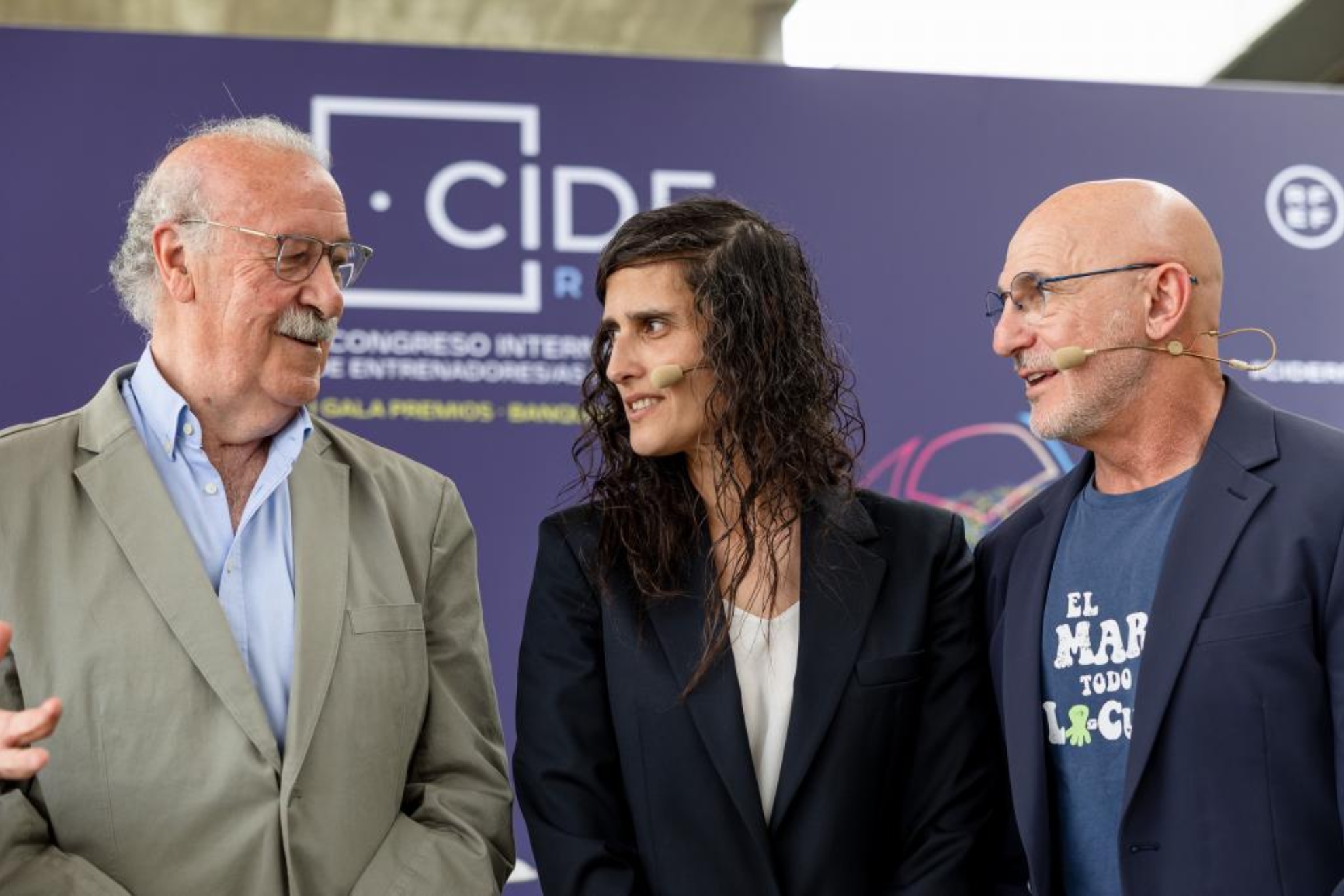 Del Bosque, Tomé y De la Fuente.