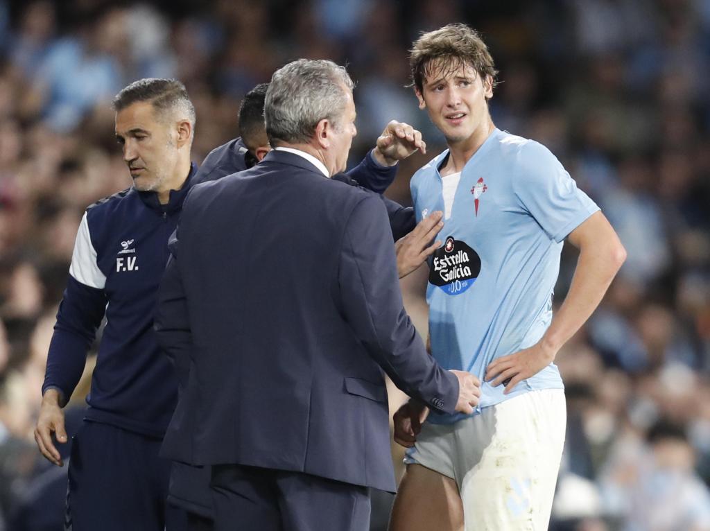 Fer López, ante el Mallorca.