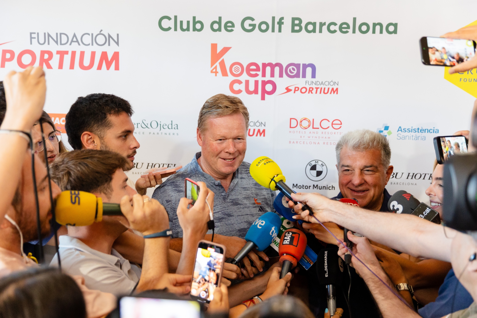 Laporta y Koeman.