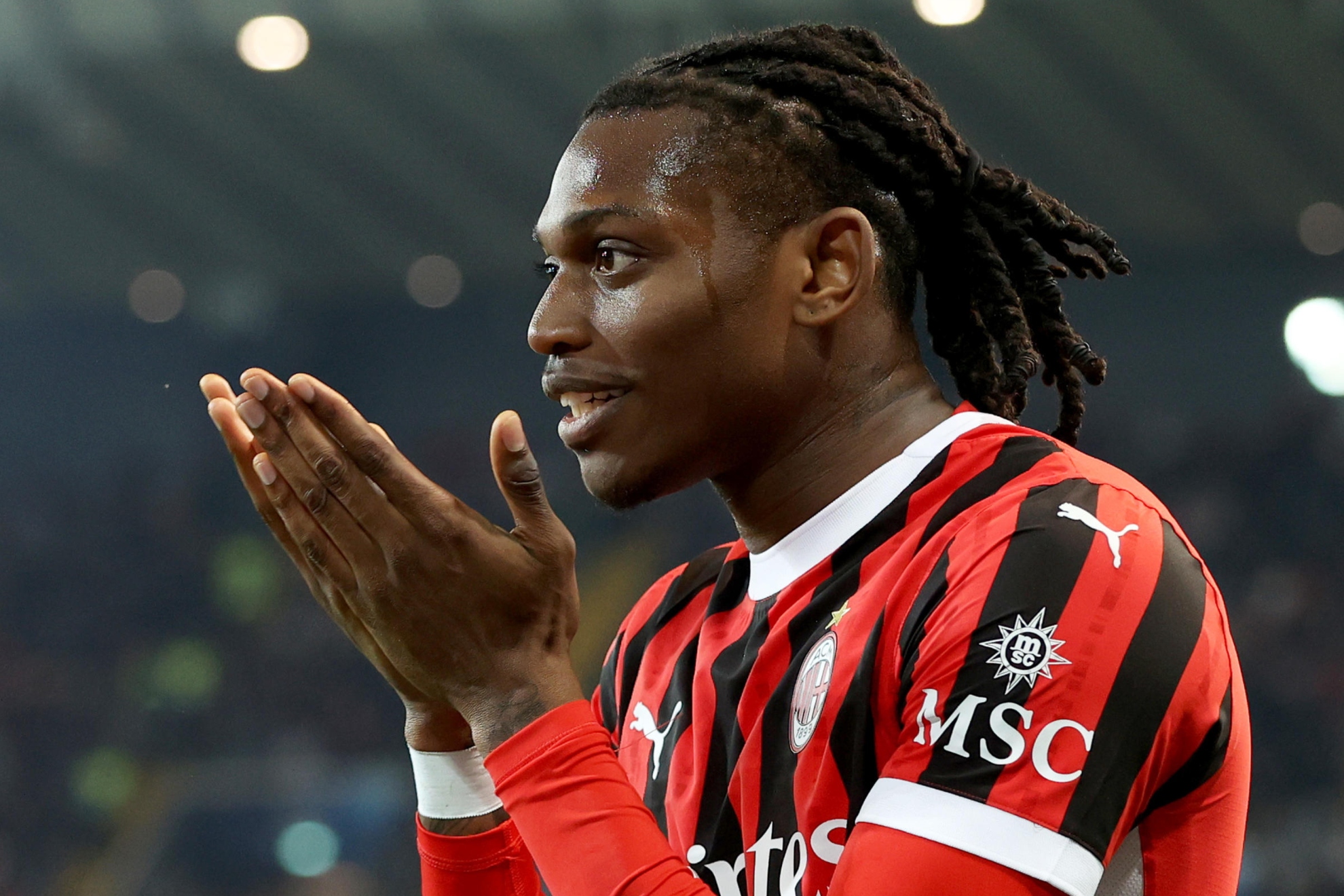Rafael Leao, delantero del Milan.