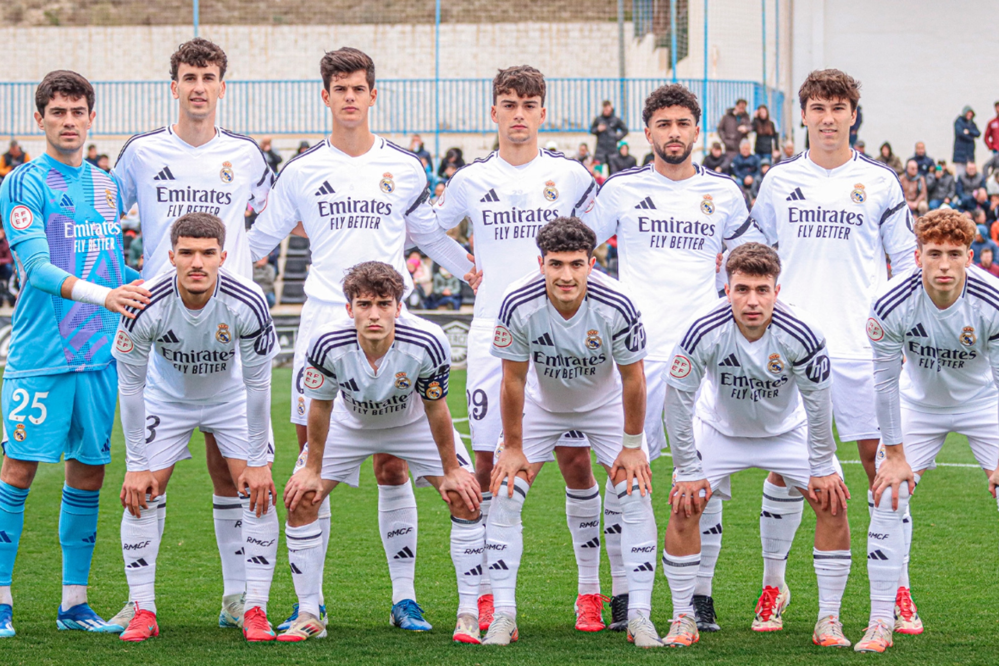 Un once del Castilla de la pasada temporada.