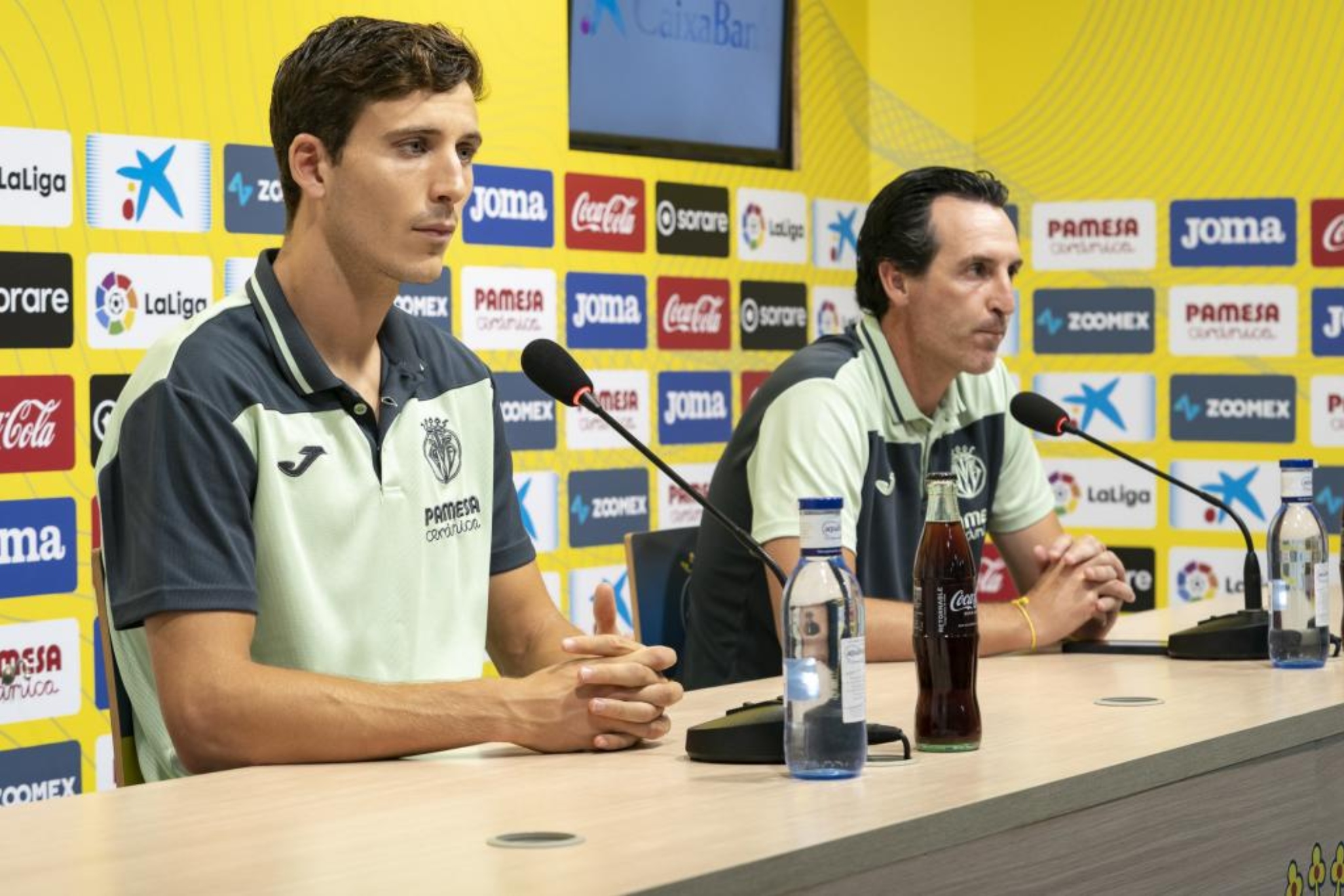 Emery y Pau Torres en una rueda de prensa en su etapa en el Villarreal