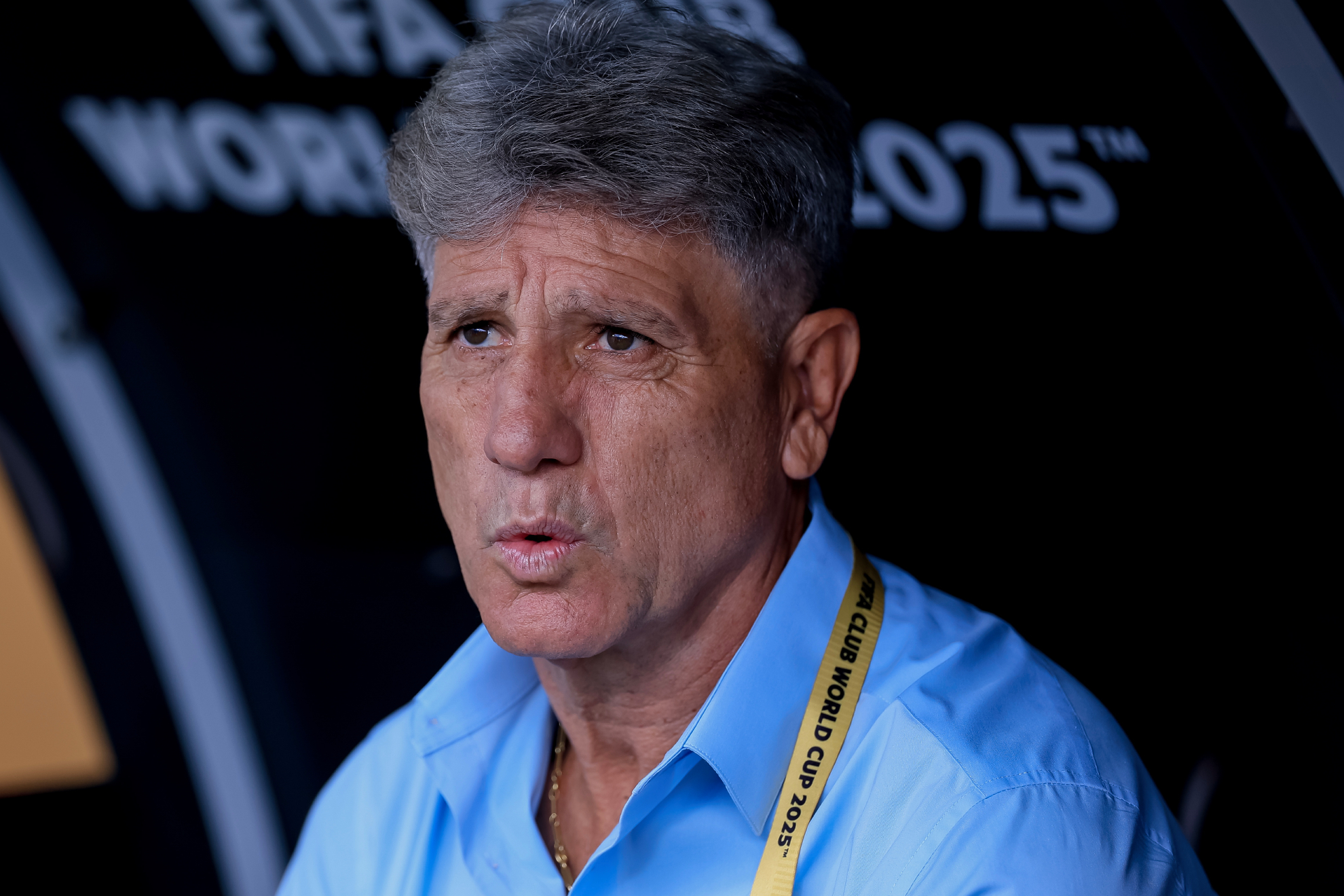 Renato Gaúcho, durante un partido del Fluminense.
