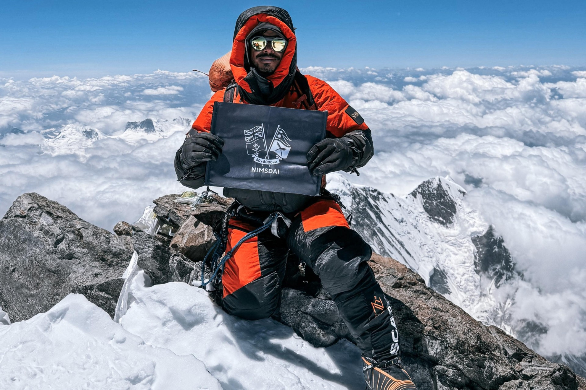 Nirmal Purja, en la cima del Nanga Parbat. Nimsdai and Elite Exped