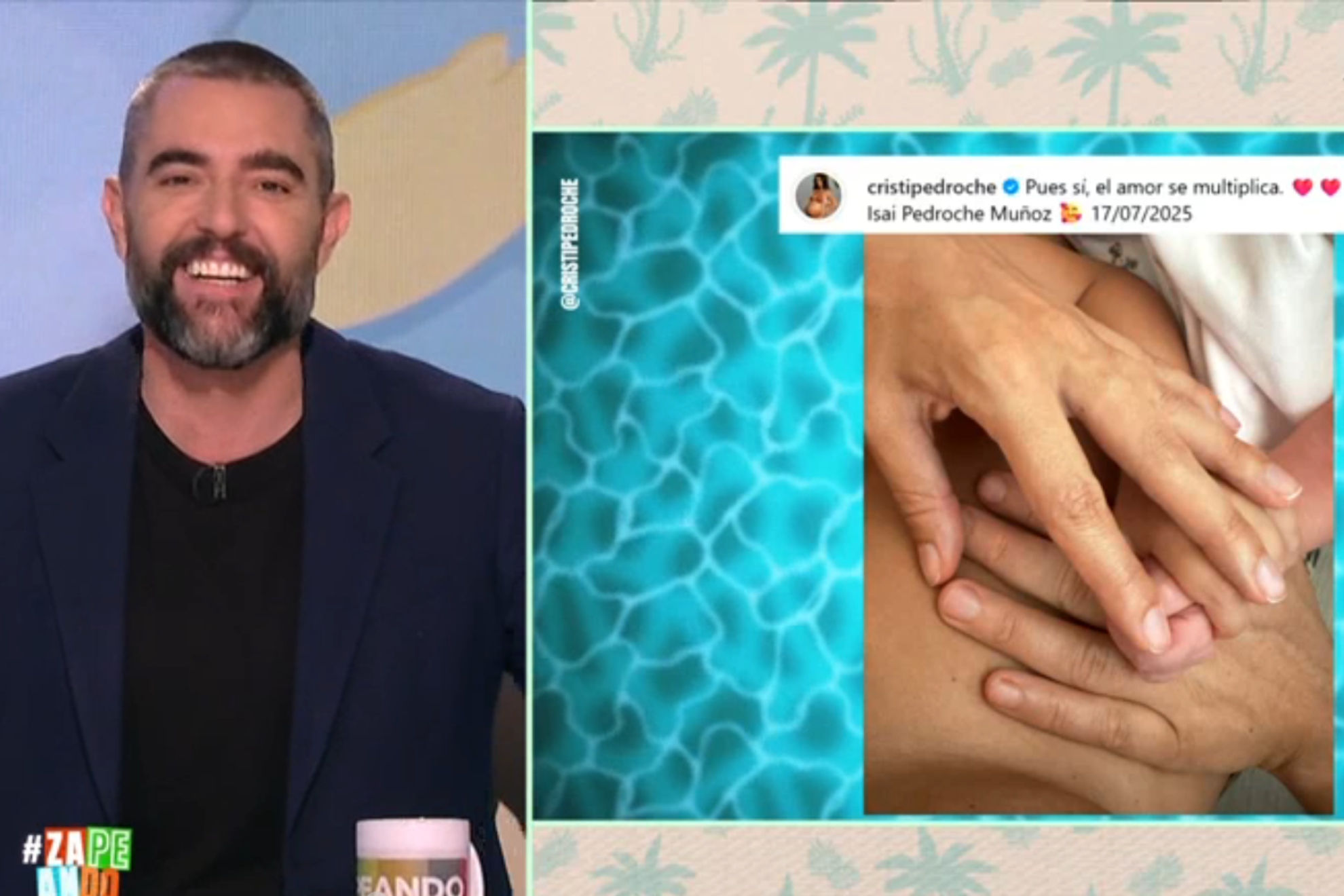Dani Mateo da la bienvenida a Isai, el segundo hijo de Cristina Pedroche y Dabiz Muñoz
