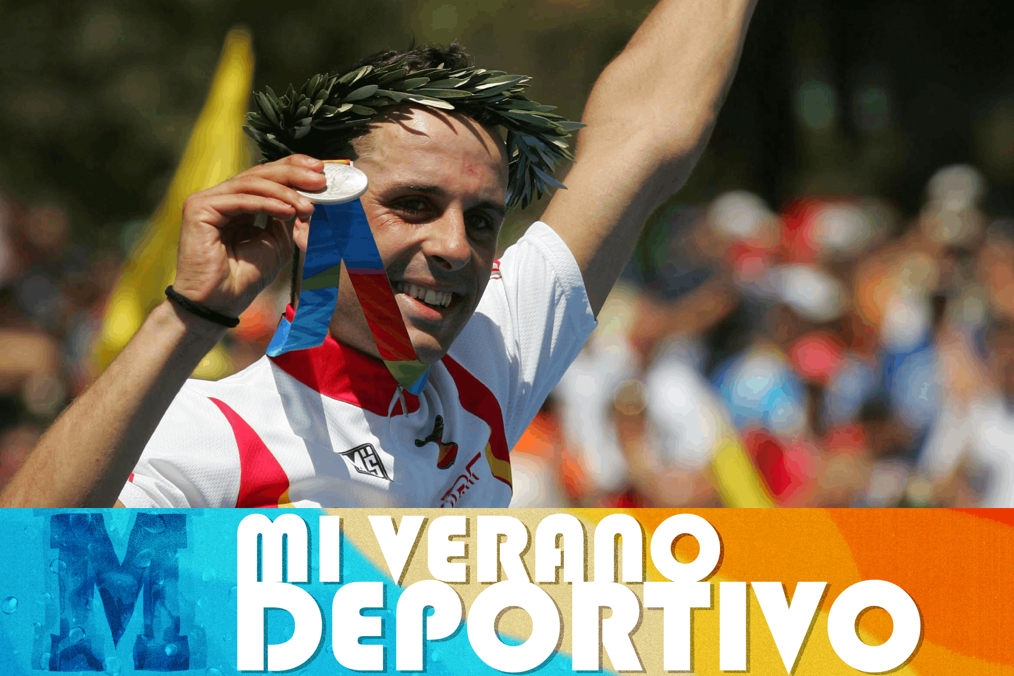 José Antonio Hermida con su plata en los JJ.OO de Atenas