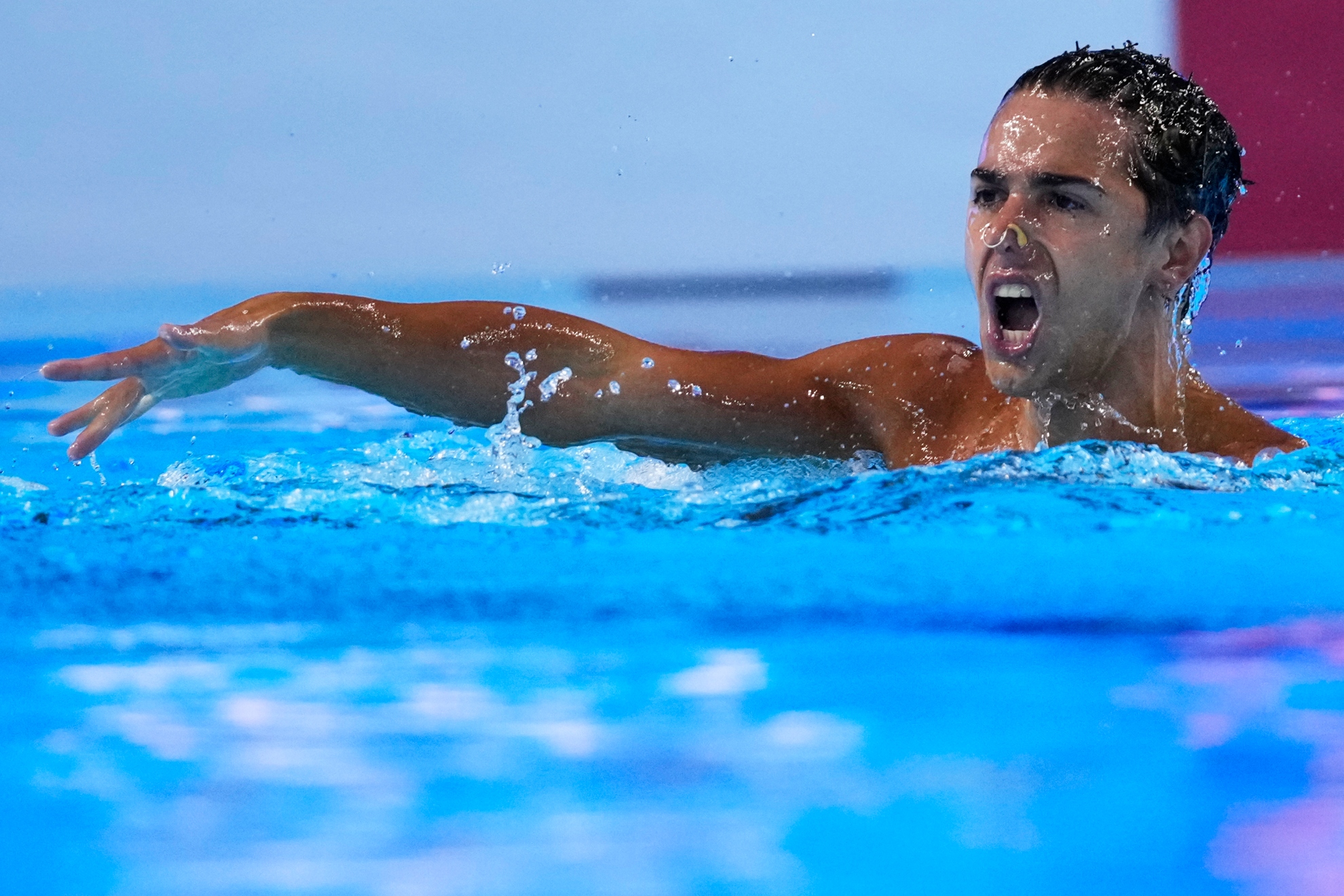 Jordi Cáceres en un momento de su ejercicio.