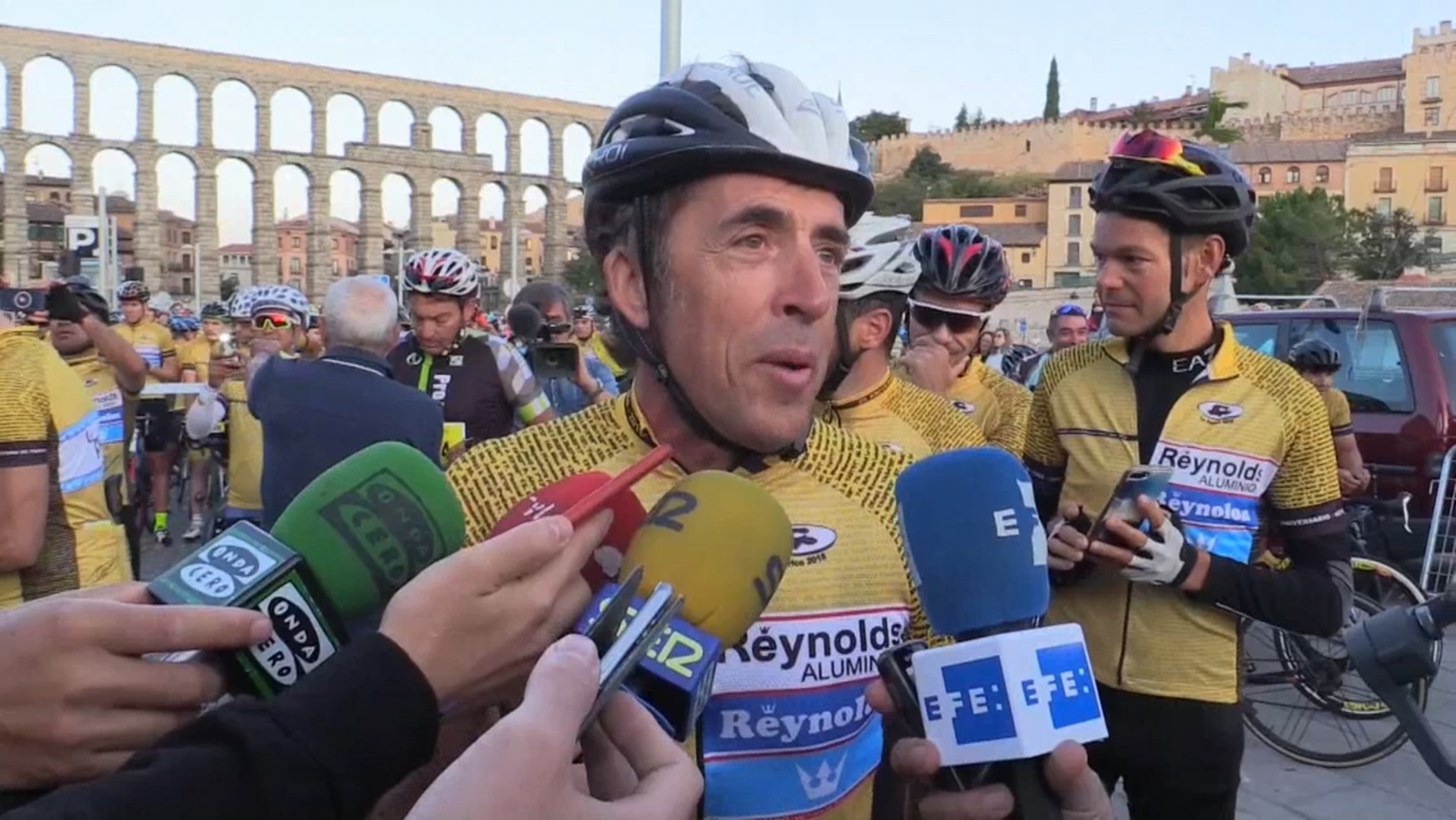 Perico Delgado, en Segovia, en una imagen de archivo