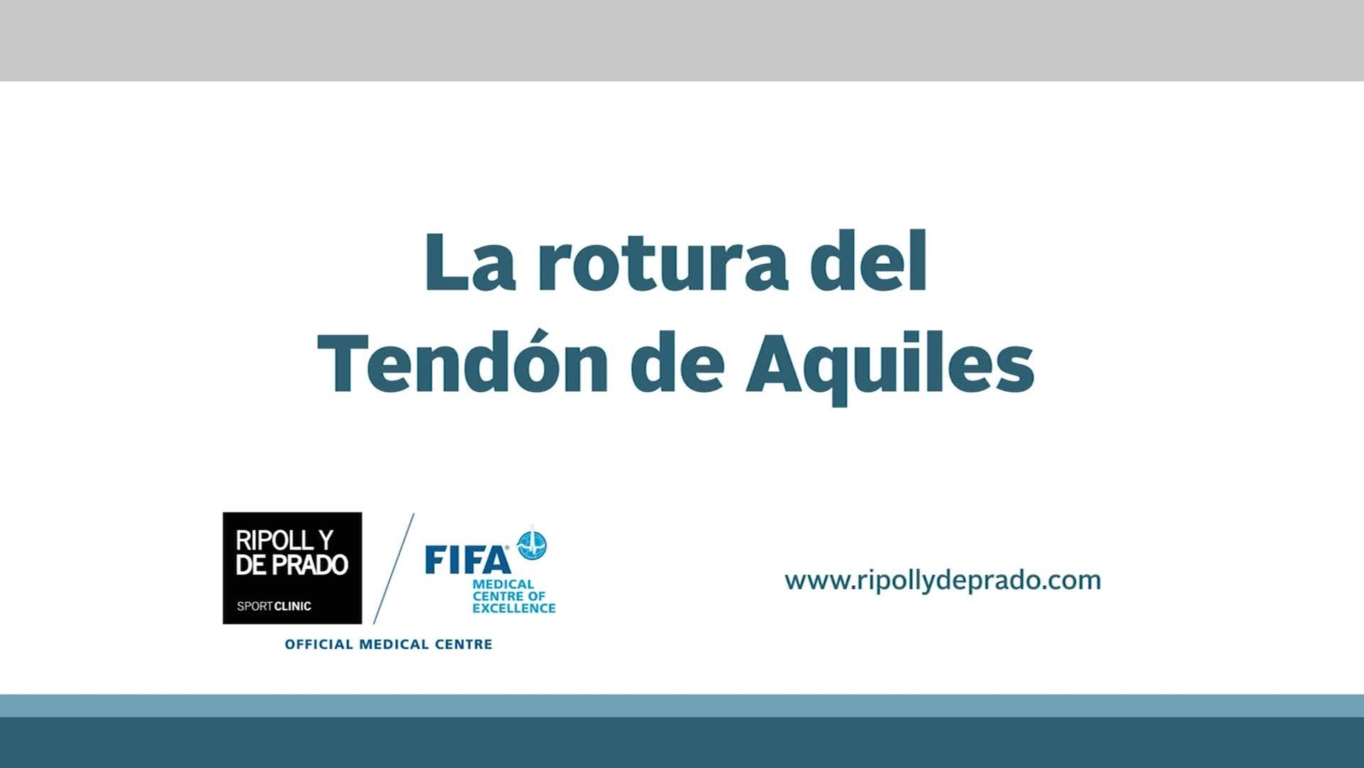 CuídatePlus: Rotura del tendón de Aquiles
