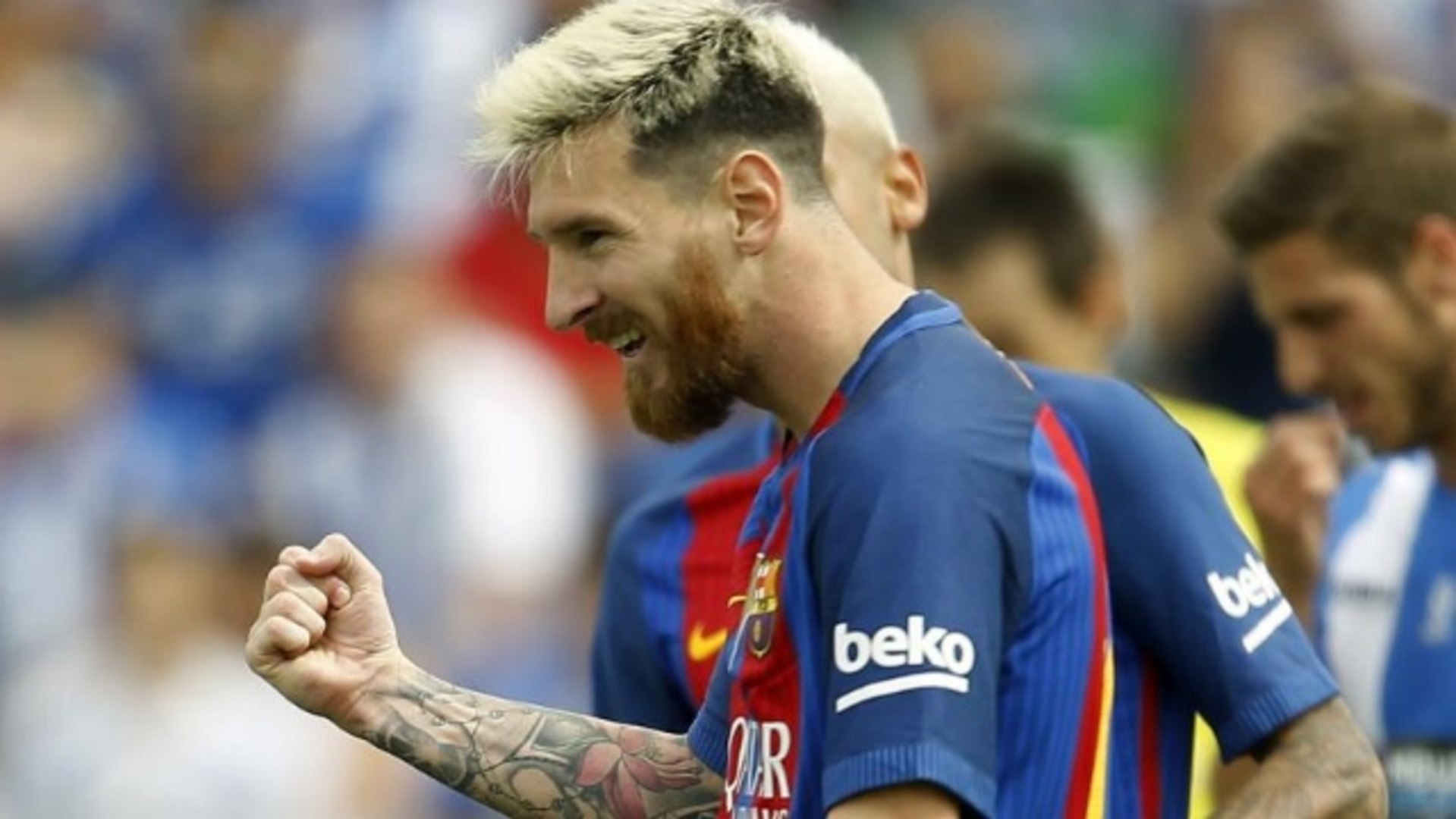 Messi no perdonó desde los once metros tras un claro agarrón claro de Bustinza a Neymar.