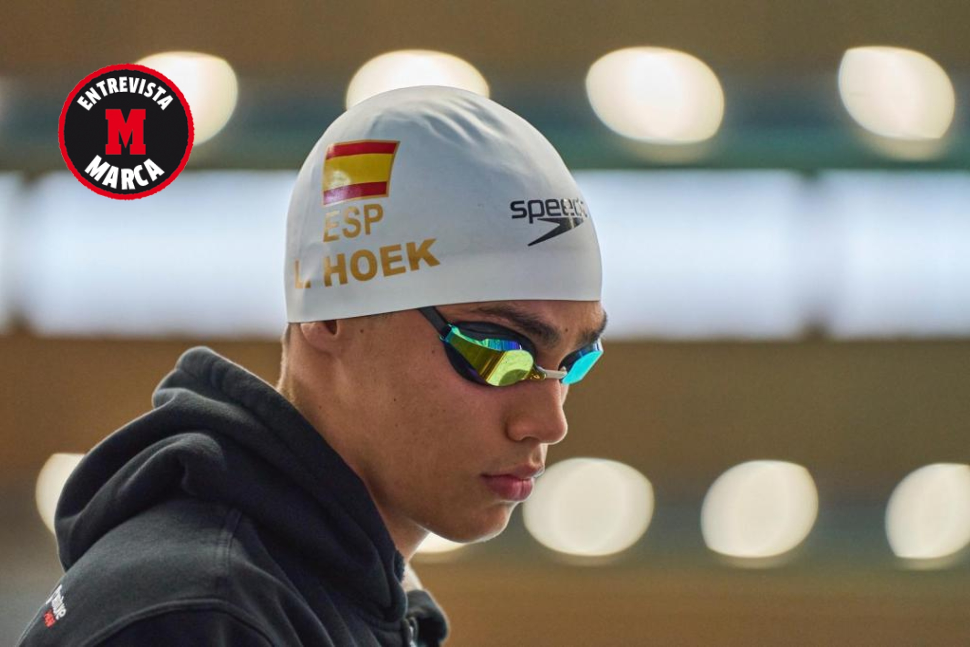 Luca Hoek, antes de una carrera