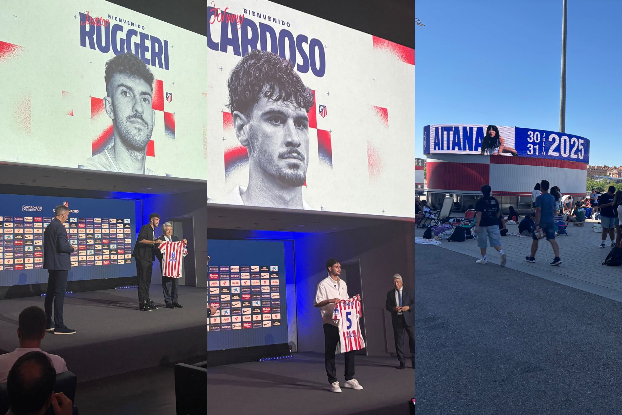 Presentaciones de Cardoso, Ruggeri y concierto de Aitana.