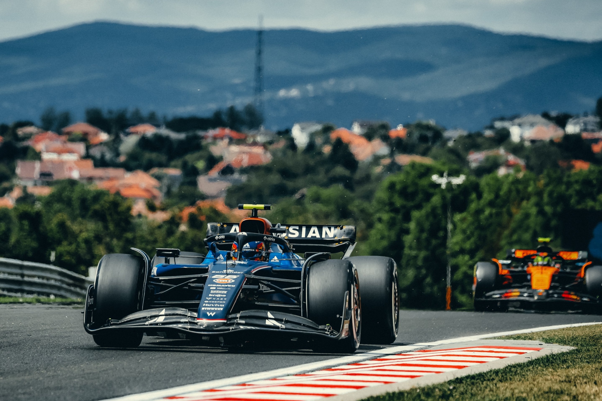 Carlos Sainz en el Gran Premio de Hungría.