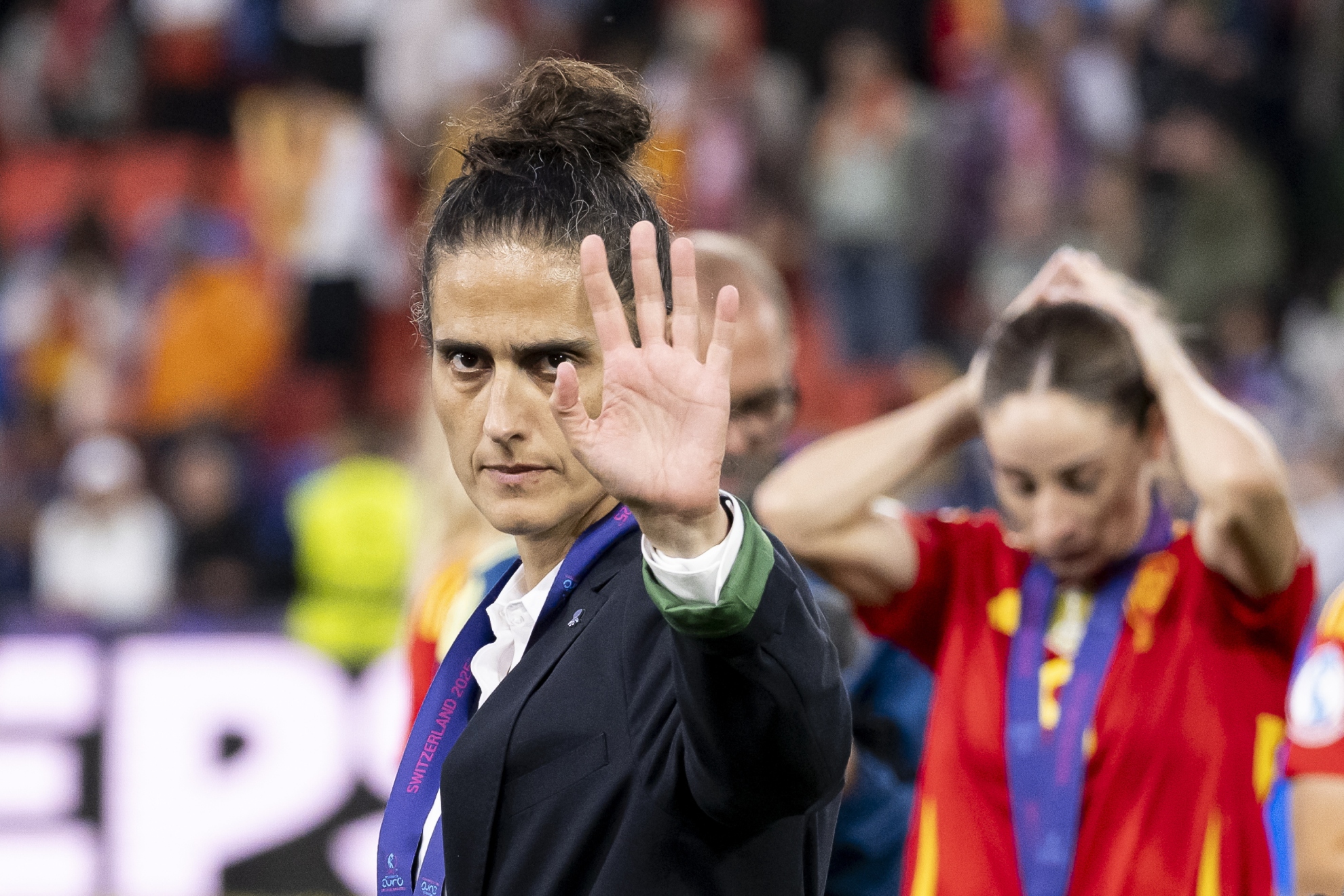 Montse Tomé, en la pasada Eurocopa.