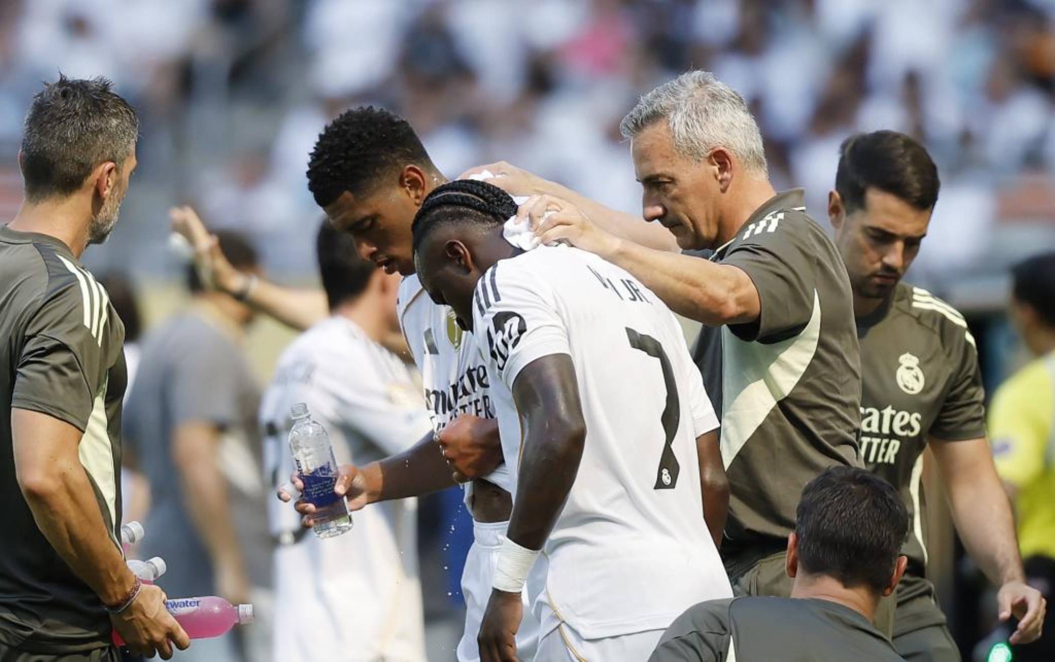 Cooling break del Real Madrid en el Mundial de Clubes.
