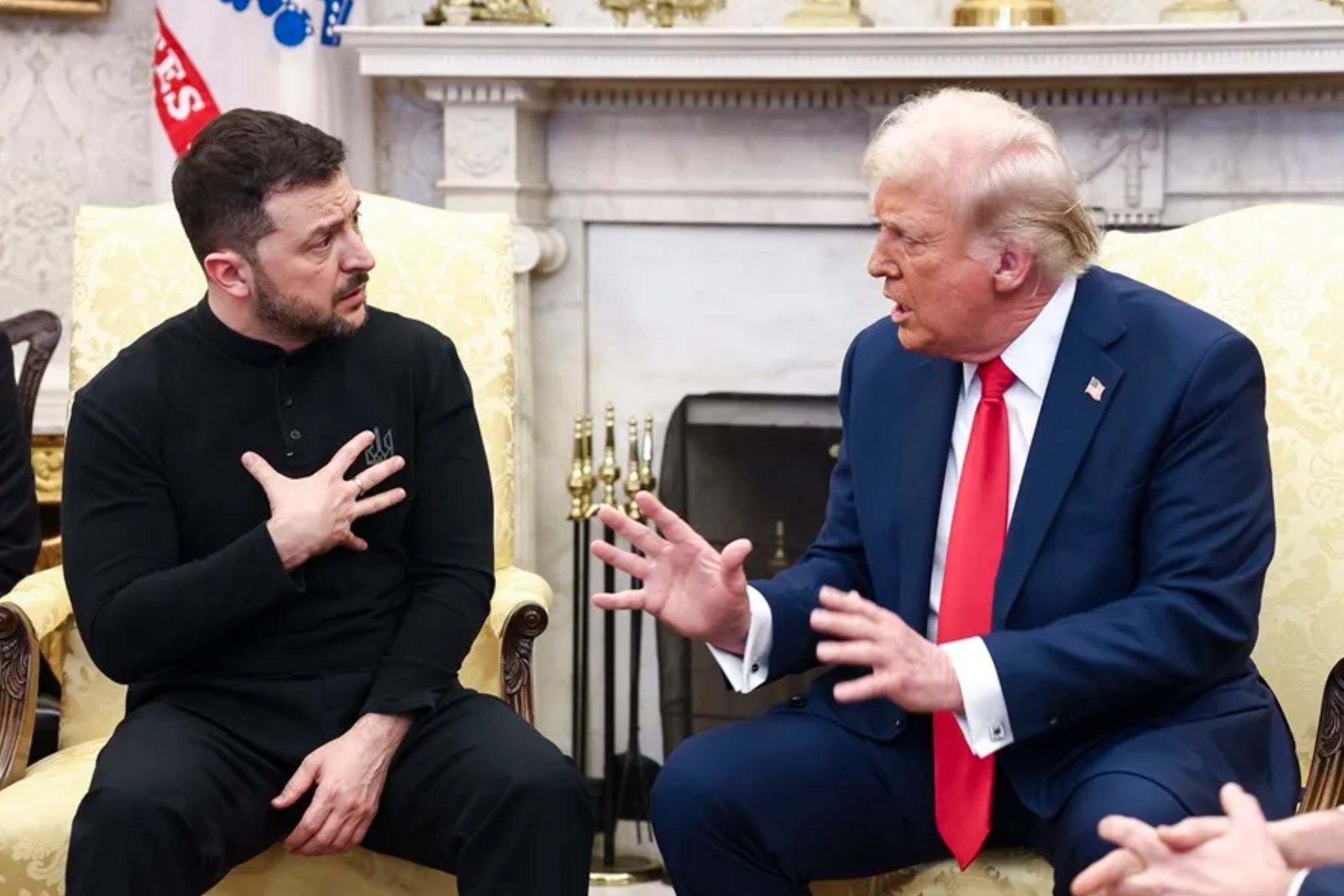 Donald Trump y Zelenski.