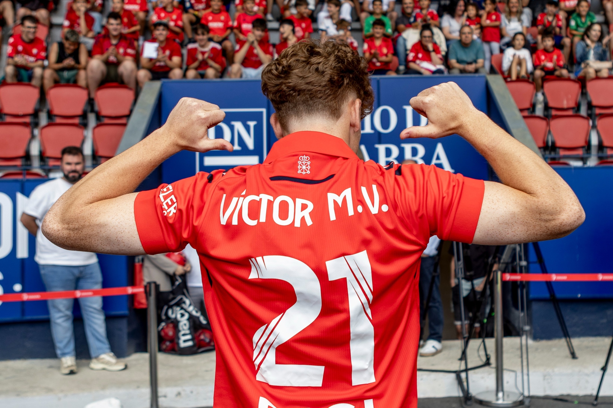 Víctor Muñoz, at the Bernabéu's warmth