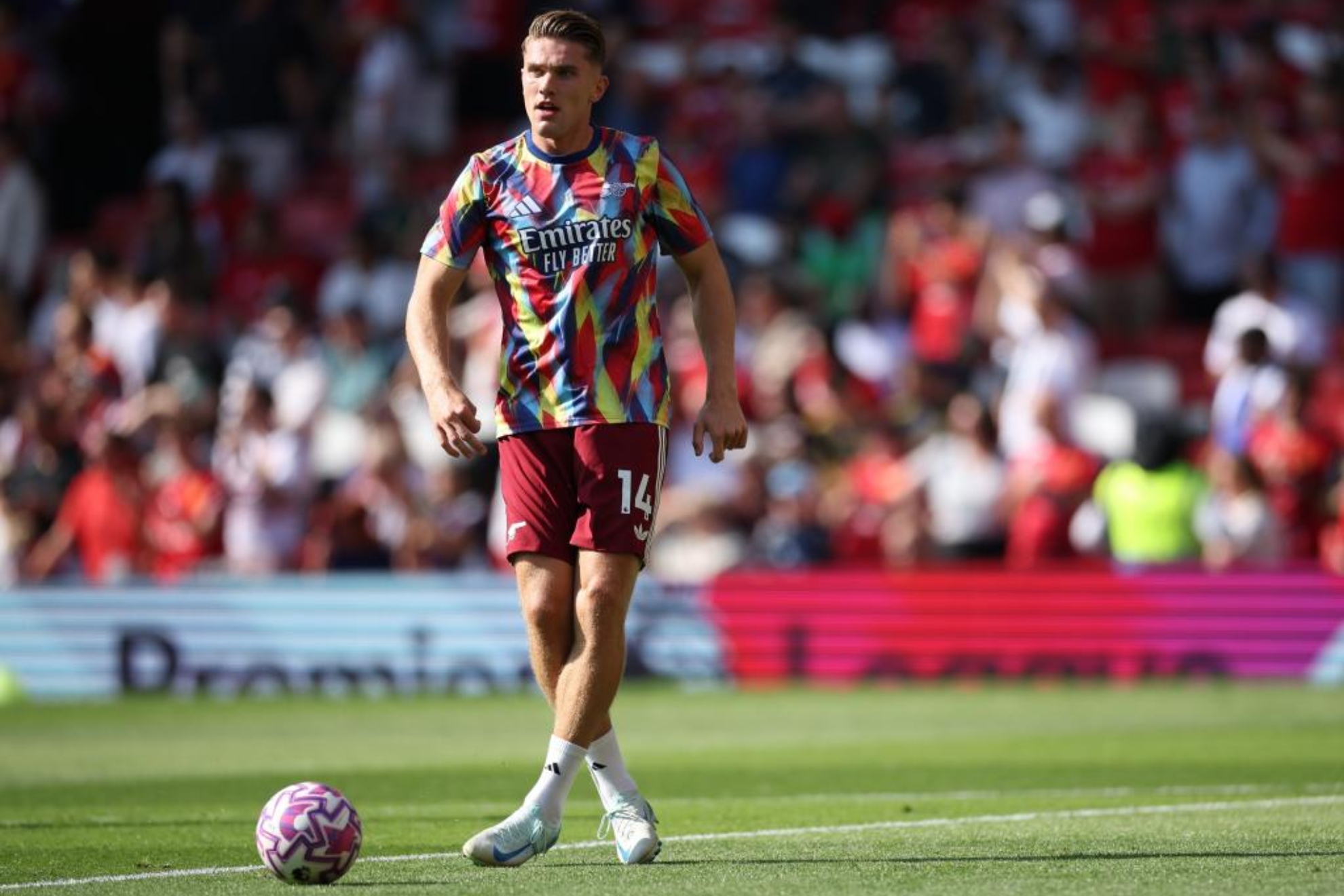 Viktor Gyokeres, en su debut como nuevo jugador del Arsenal.