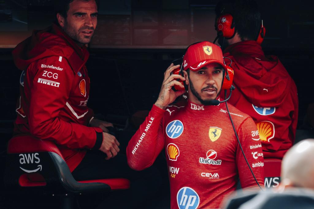 Lewis Hamilton, en el GP de Bélgica 2025.