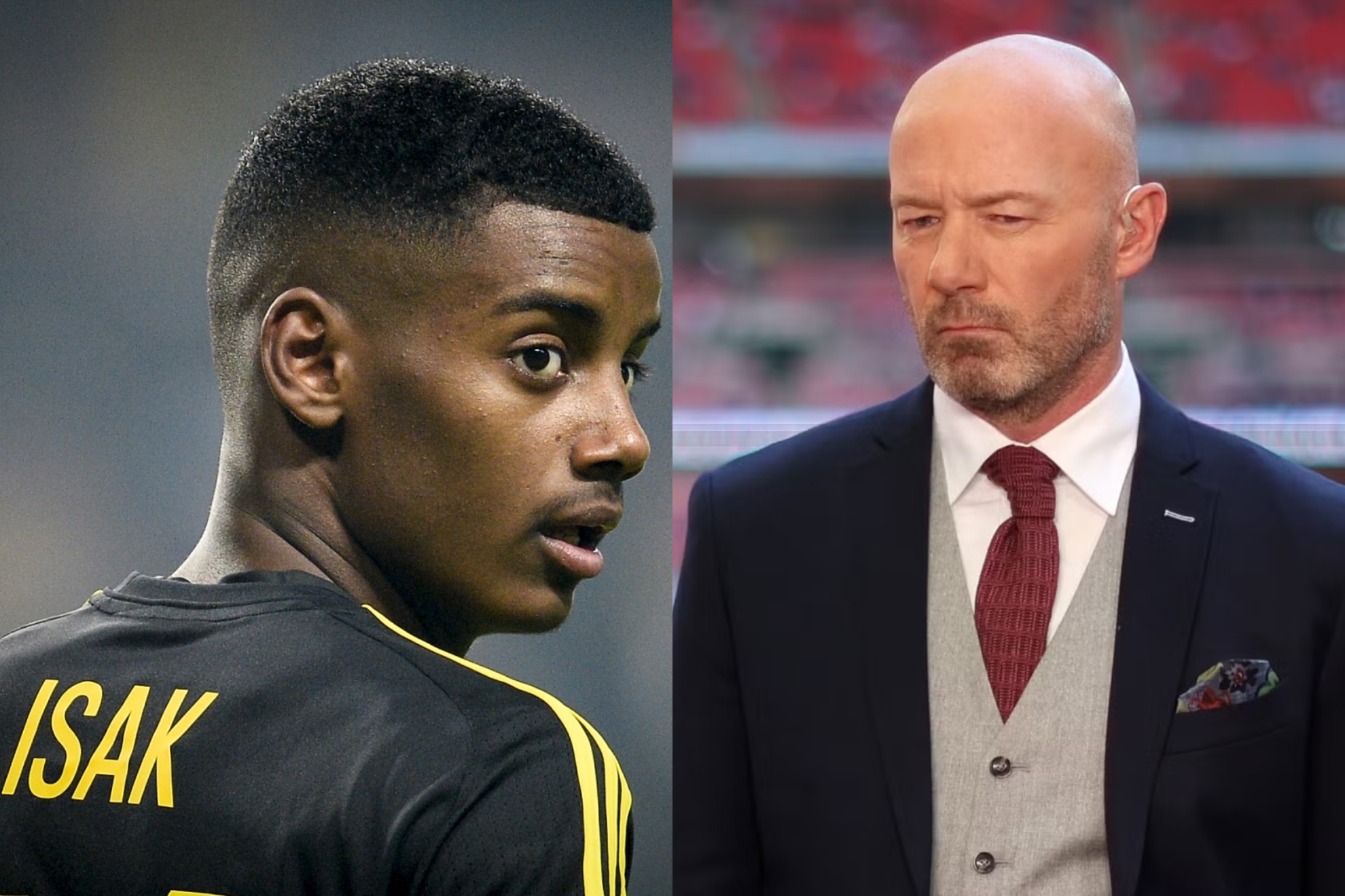 Isak y Alan Shearer.