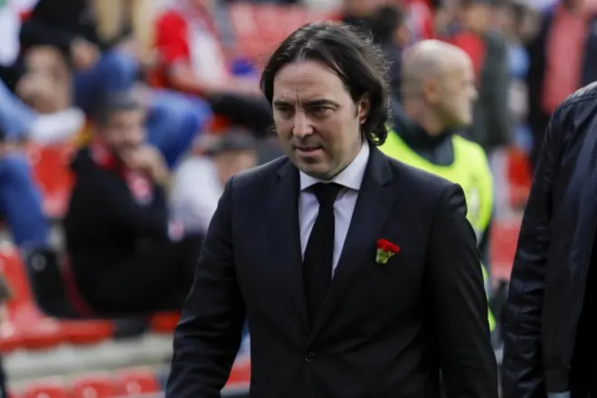 Raúl Martín Presa tras un encuentro del Rayo.