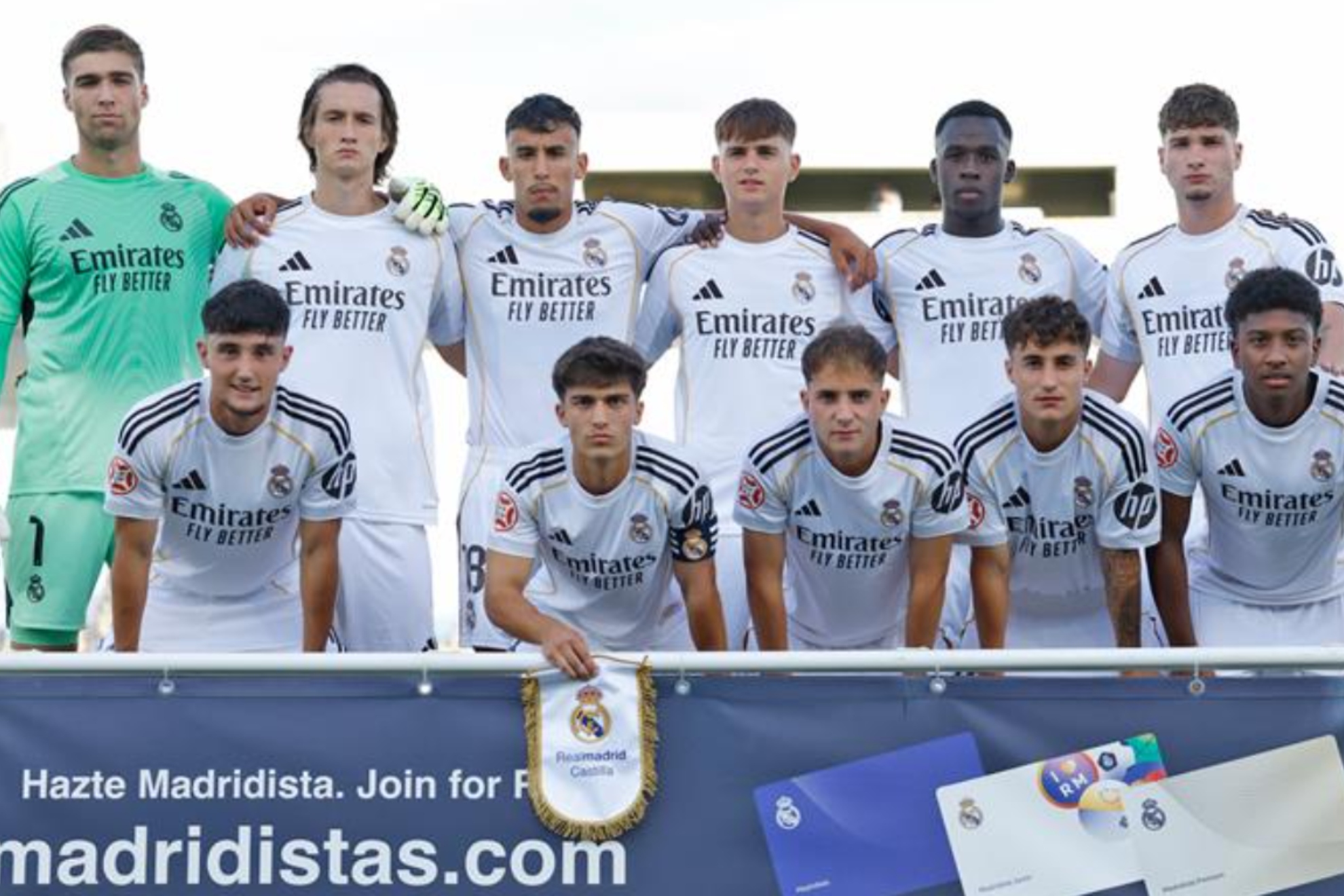 El once del Castilla ante el Lugo.