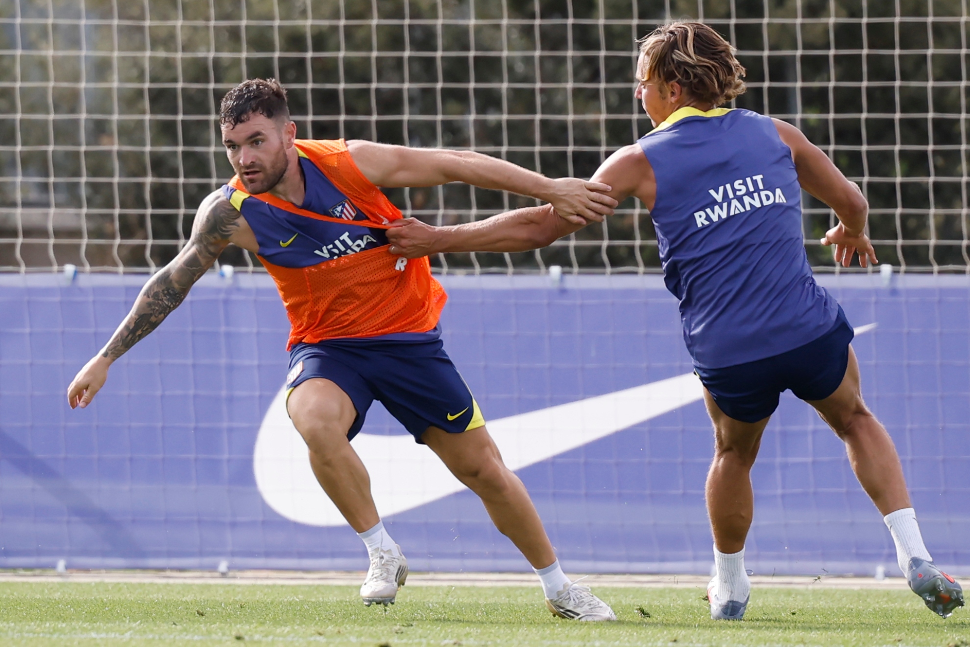 GALÁN, EN UN ENTRENAMIENTO.