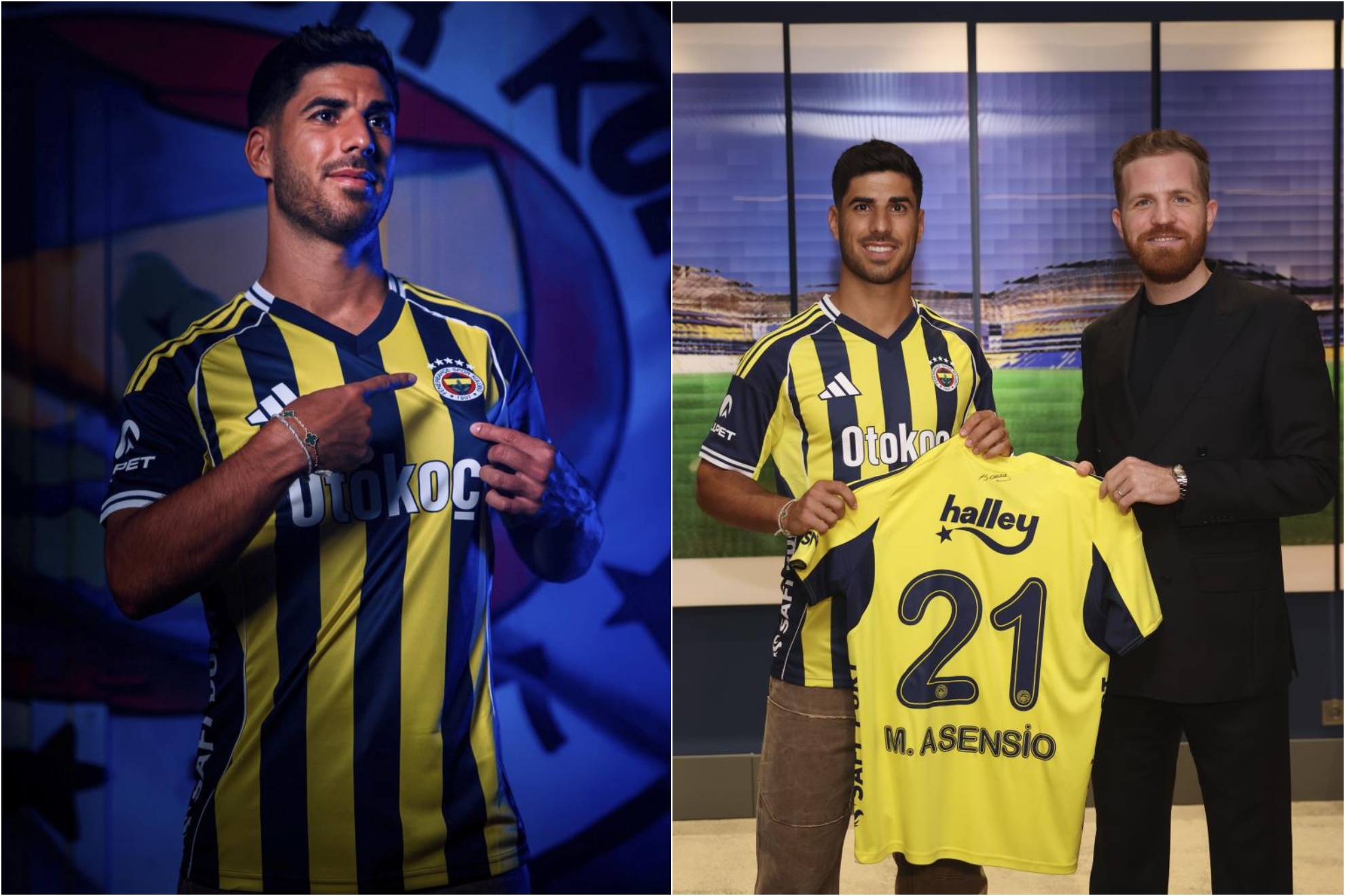 Marco Asensio, con la camiseta del Fenerbahçe