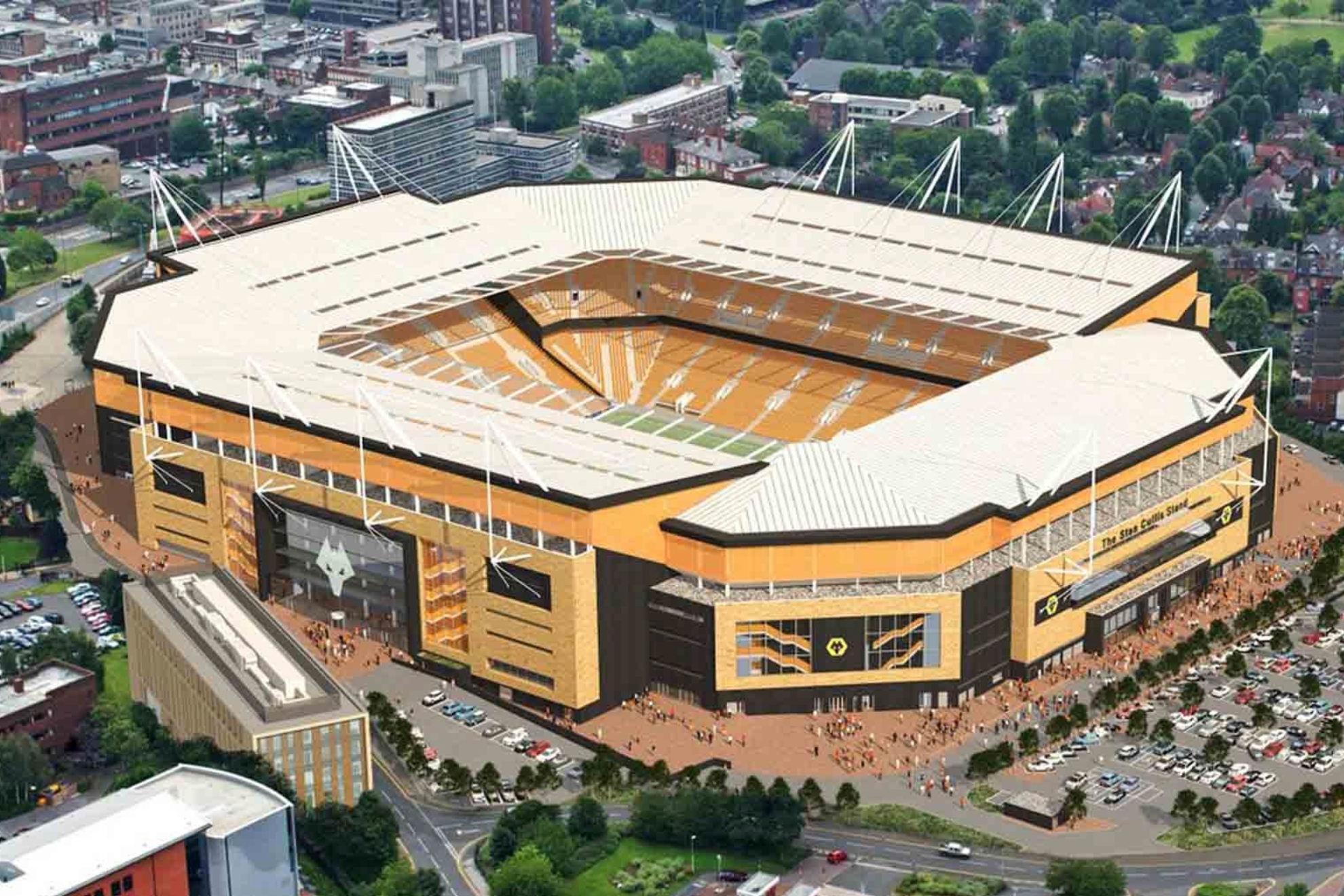 El espectacular Molineux Stadium, la casa del Wolverhampton.