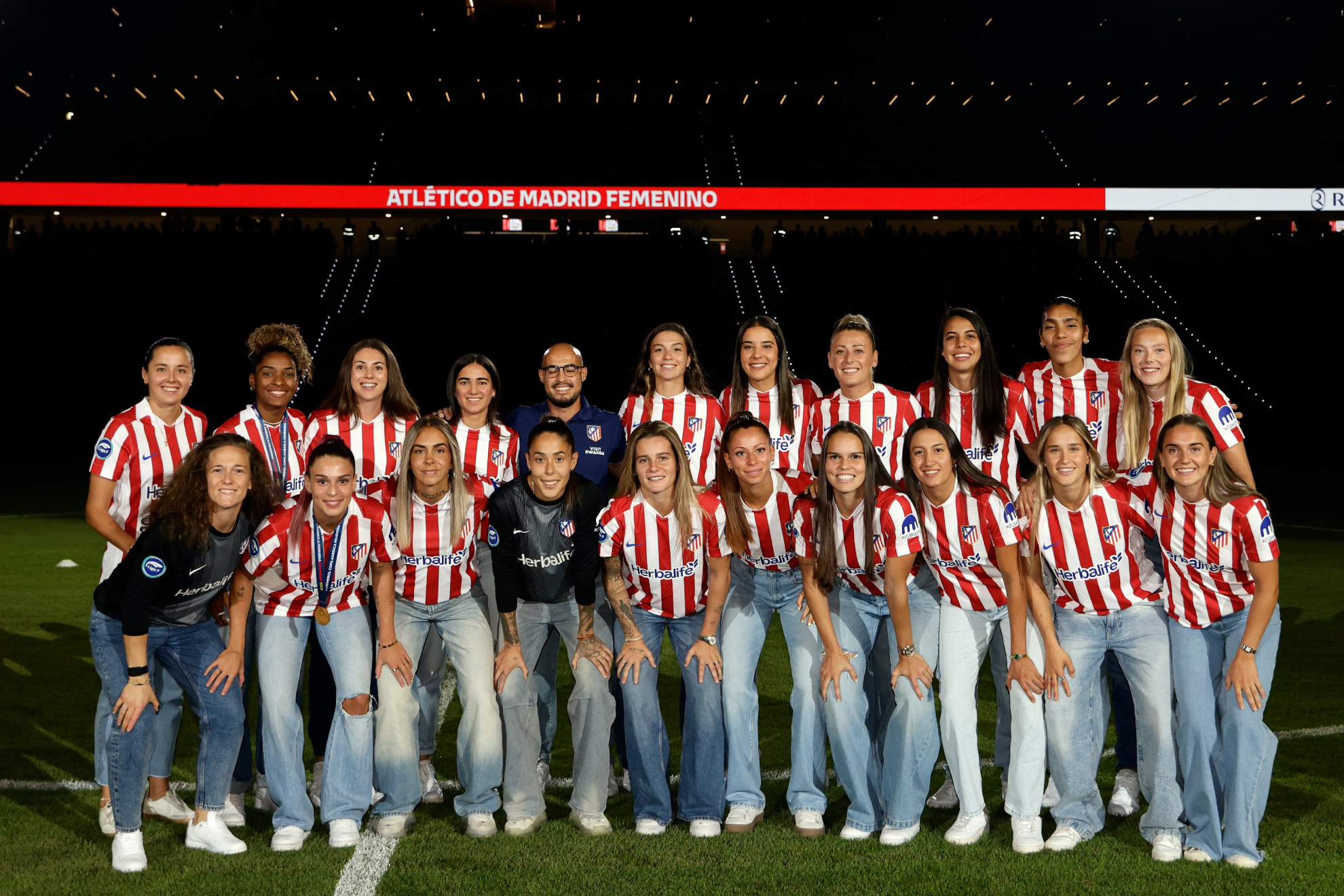 Presentación del Atlético de Madrid femenino en el Metropolitano