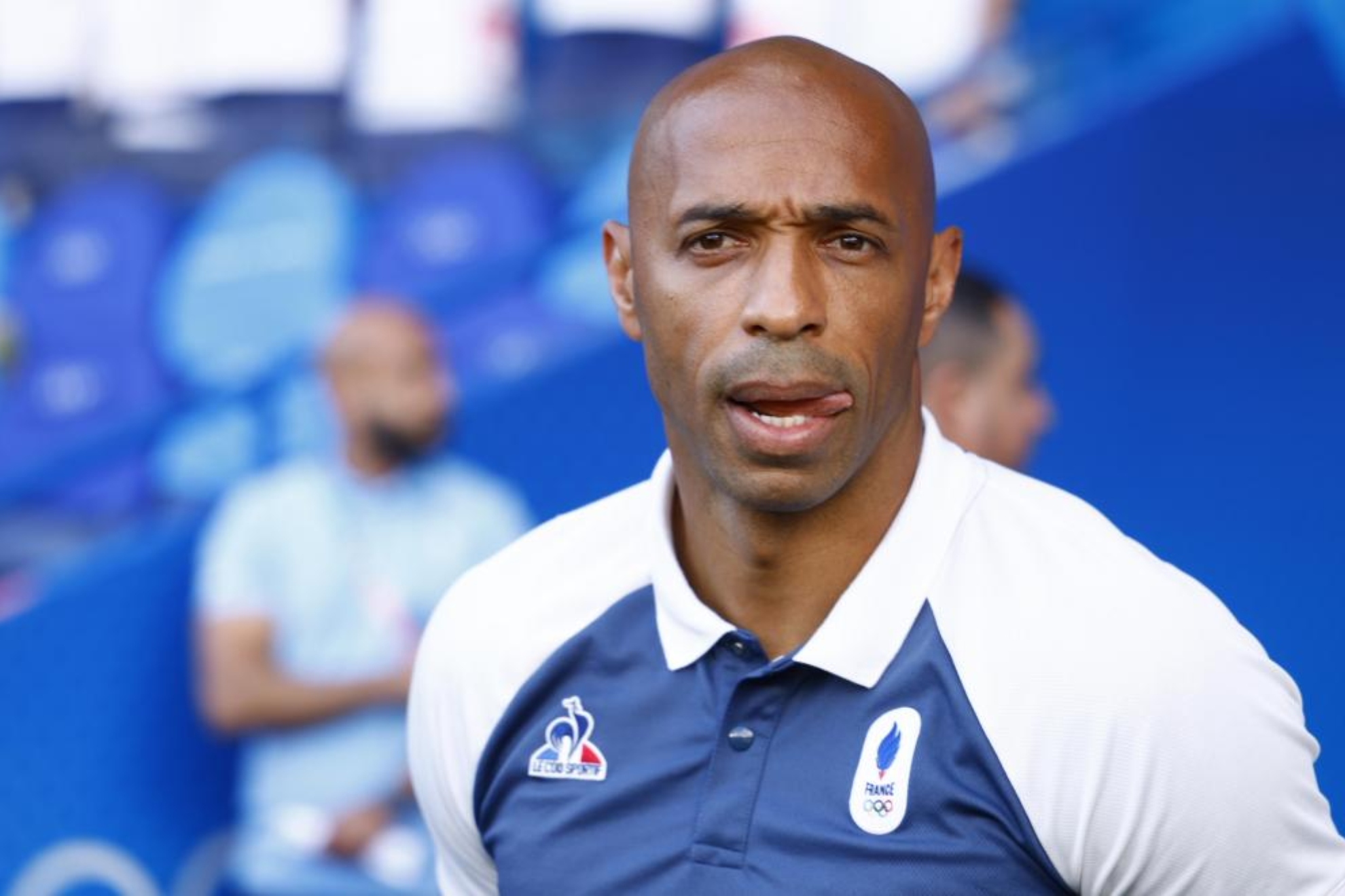 Thierry Henry, en los Juegos Olímpicos 2024 con la selección francesa sub-21.