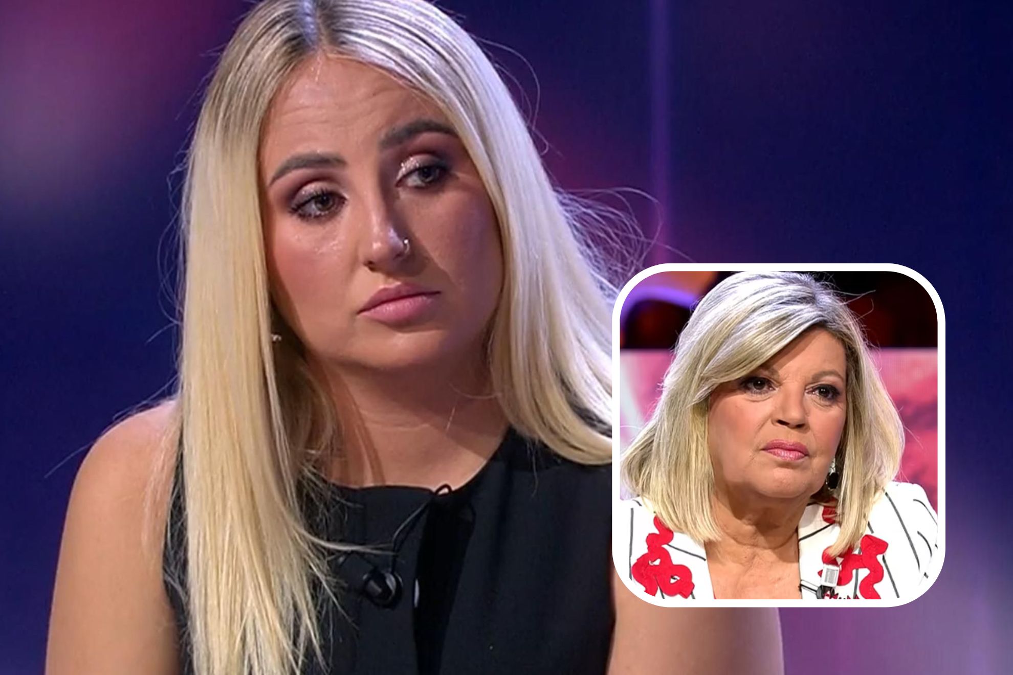 Rocío Flores y Terelu Campos protagonizan un tenso cara a cara: "Yo no te he visto en mi vida”
