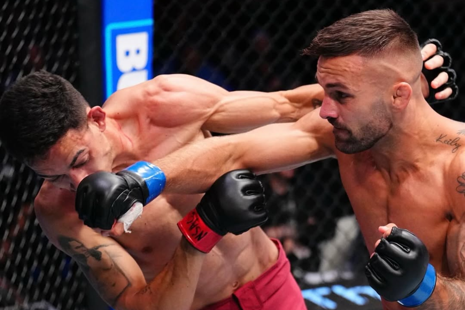 Hecher Sosa, durante su combate ante Mackson Lee.