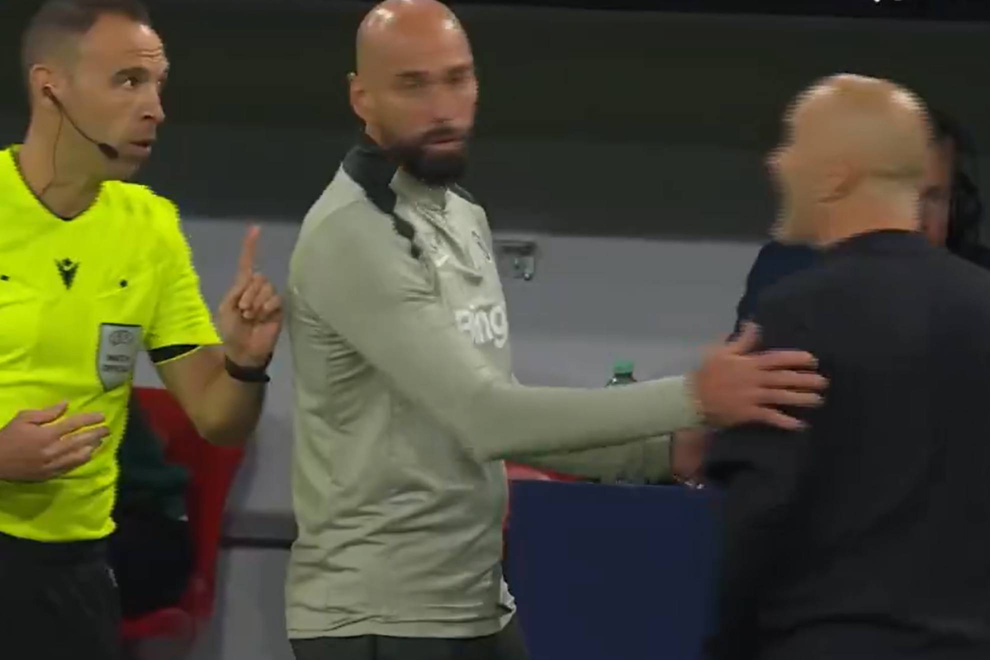 Bronca de Champions de Maresca con un árbitro español: "Me estás amenazado. No me amenaces"