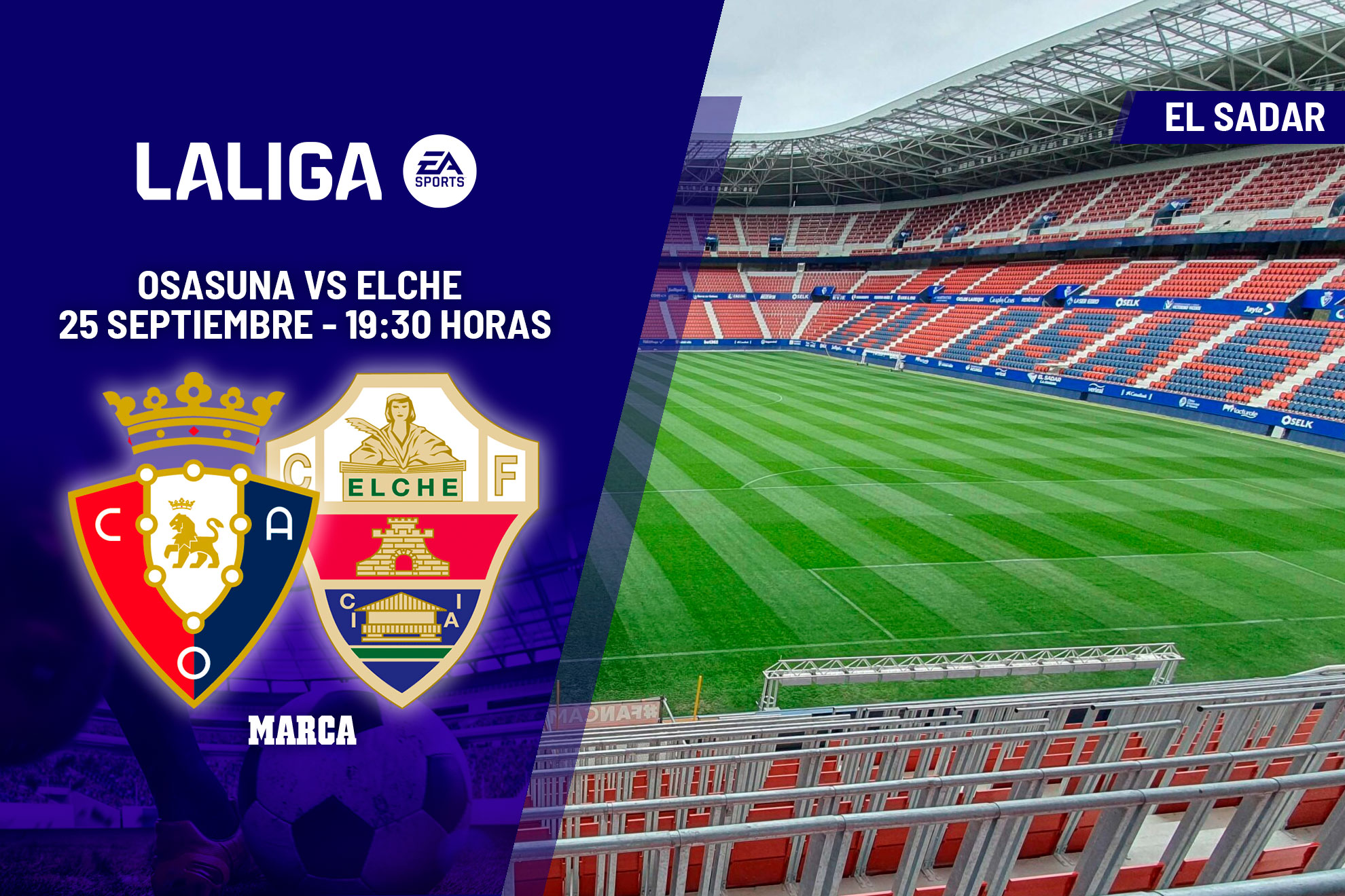 Osasuna - Elche: horario y dónde ver hoy en TV el partido de LaLiga EA ...