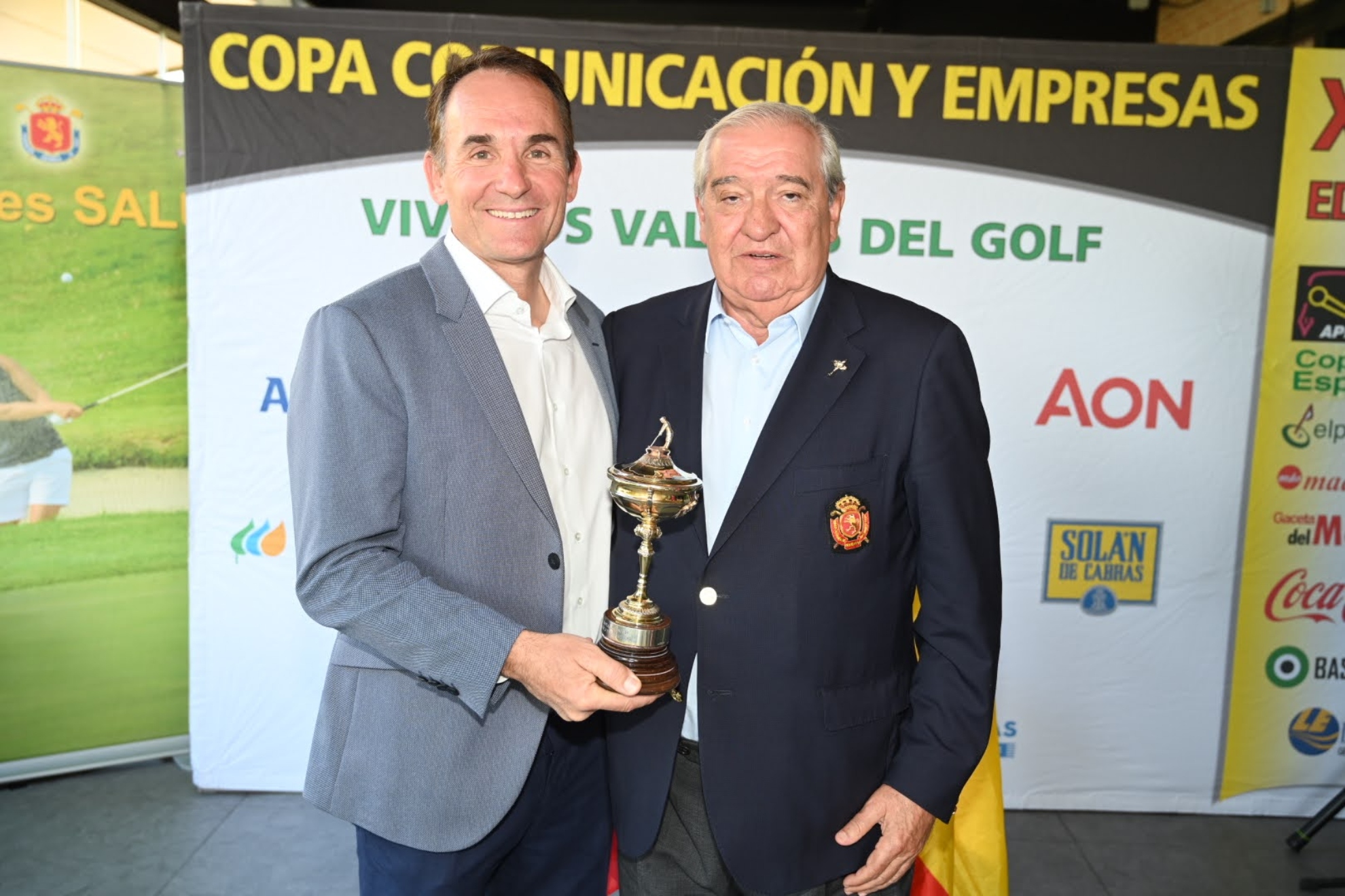 Nacho Garrido y Juan Guerrero-Burgos (presidente de la RFEG).