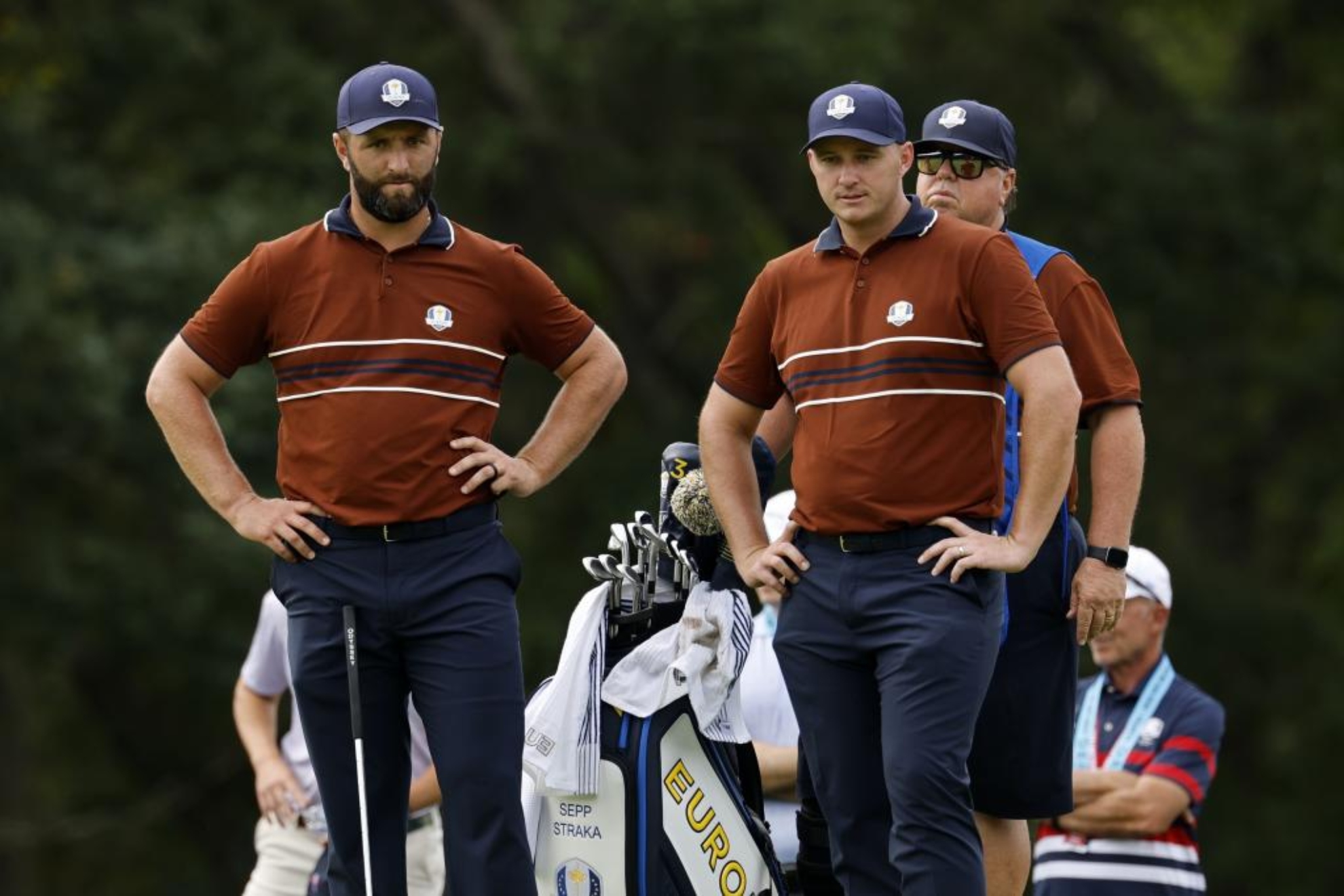 Jon Rahm y Sepp Straka, en los fourball del sábado