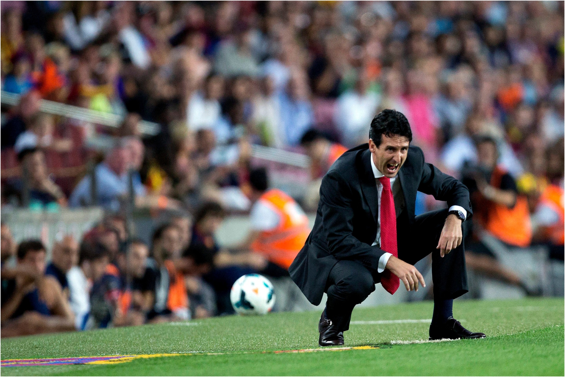 Emery, en su etapa como técnico del Sevilla. EFE