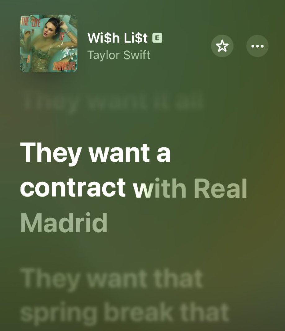 Taylor Swift le canta al Real Madrid: menciona al club blanco en su última  canción como sinónimo de lujo, image size:919x1066