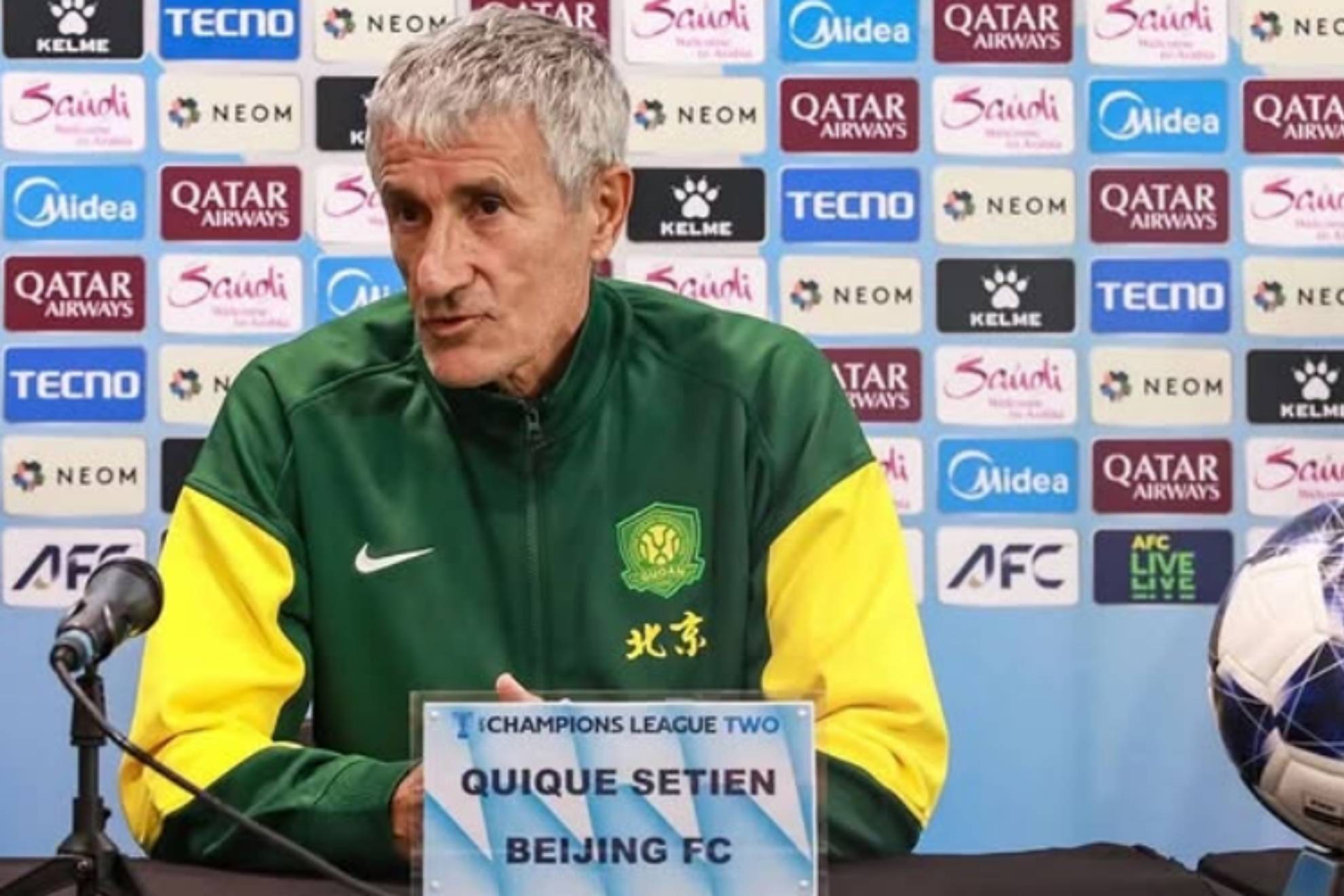 El español Quique Setién renuncia como técnico del Beijing Guoan por "motivos personales"