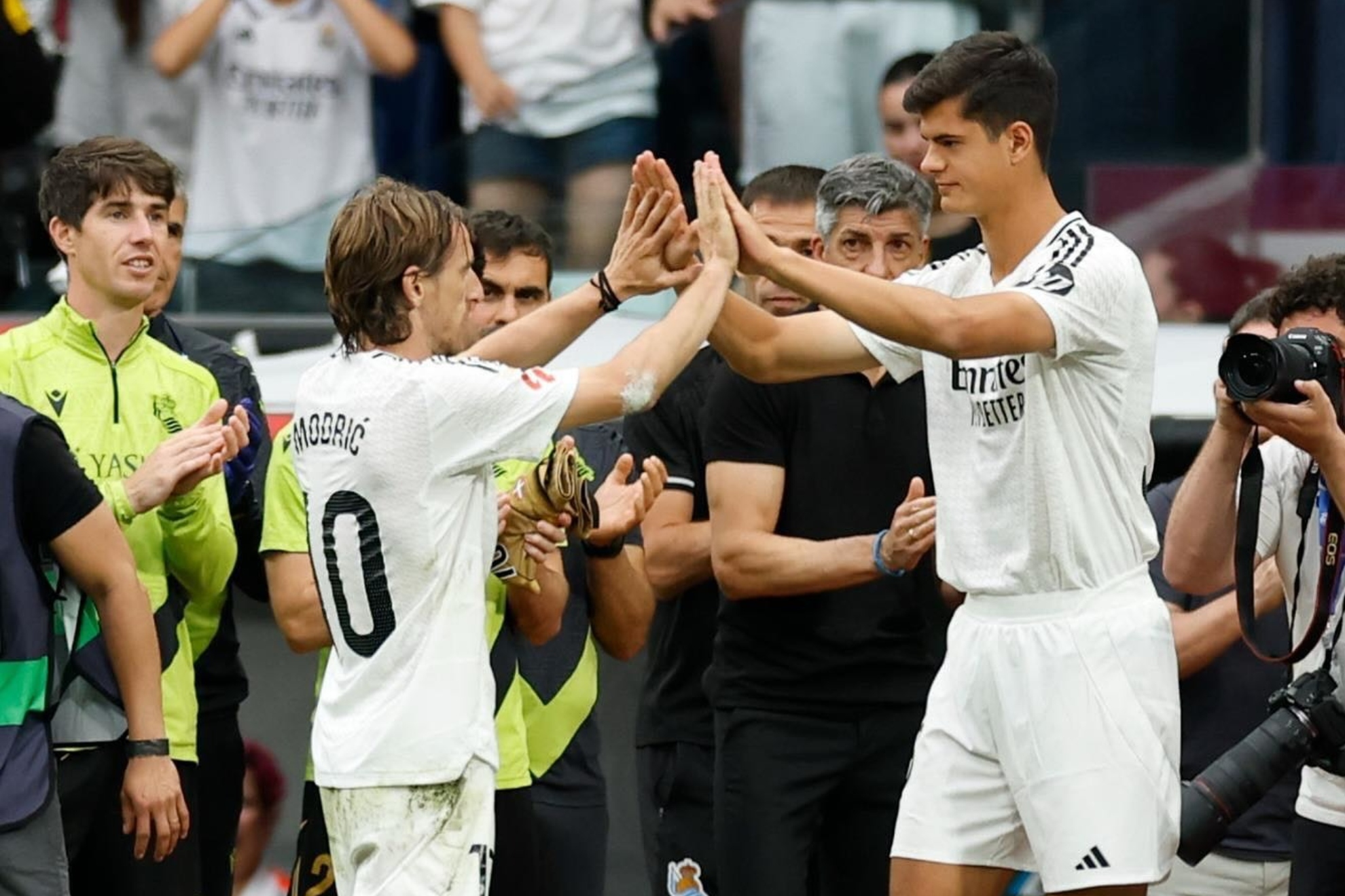 Chema Andrés y Modric.