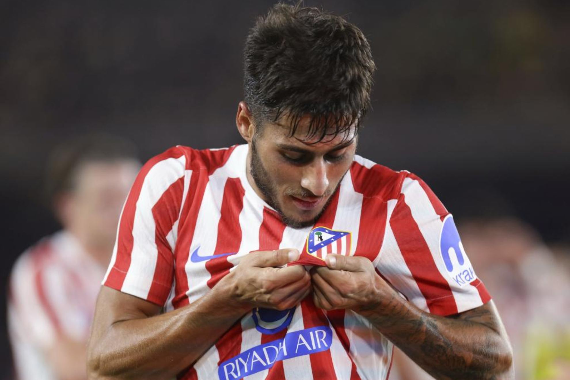 Carlos Martín celebra su gol al Inter.